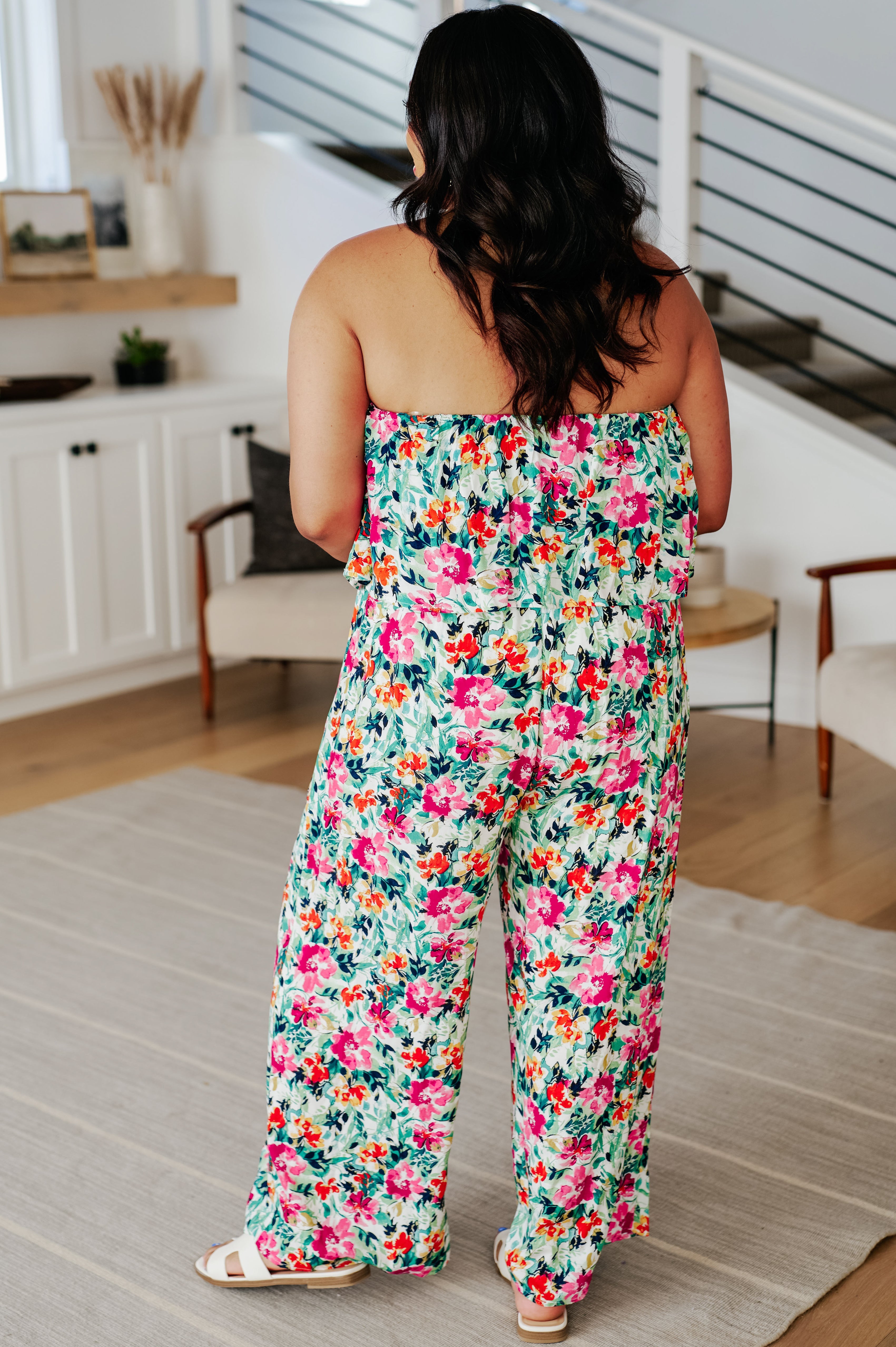 Life of the Party Floral Jumpsuit • Green