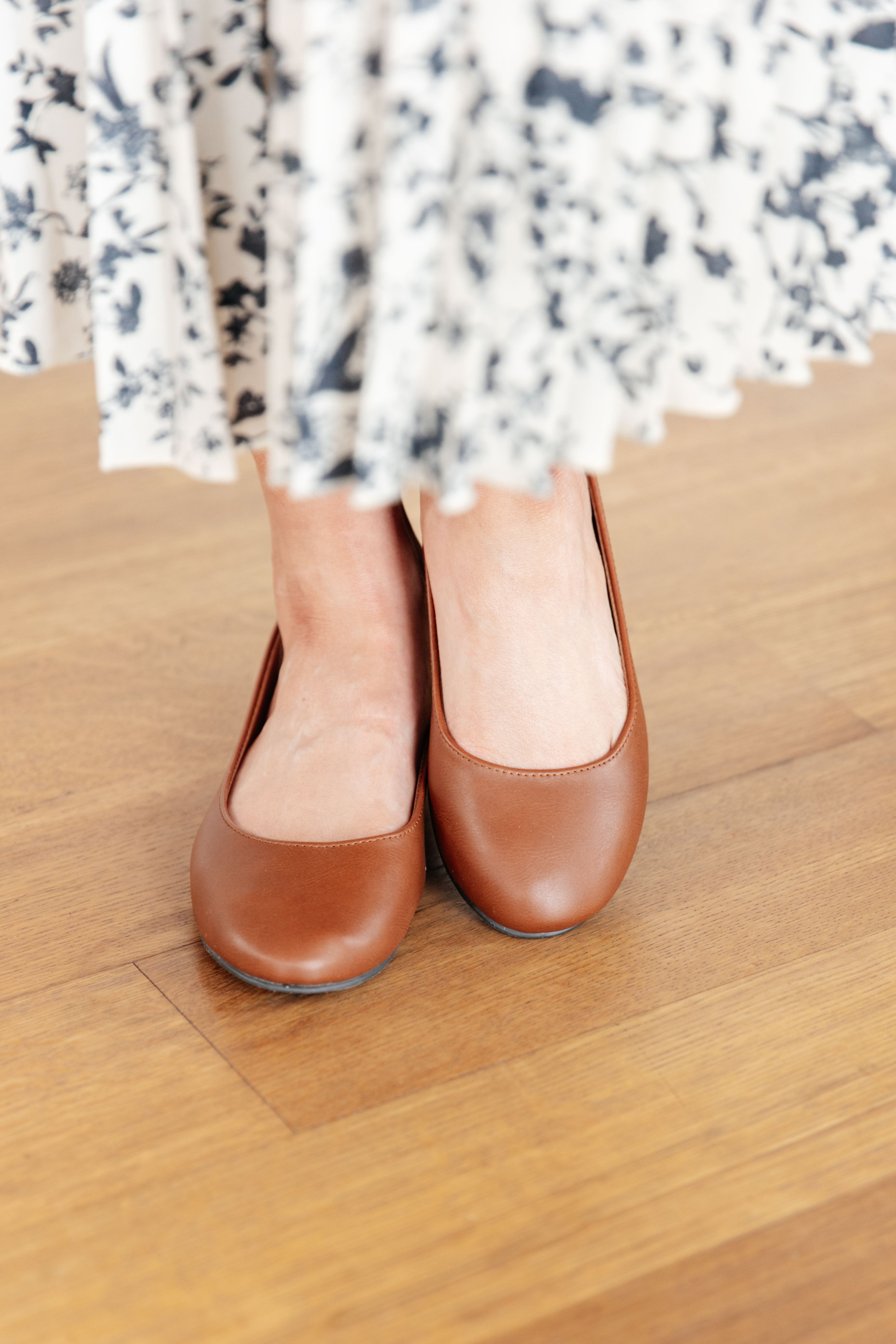 On Your Toes Ballet Flats • Camel