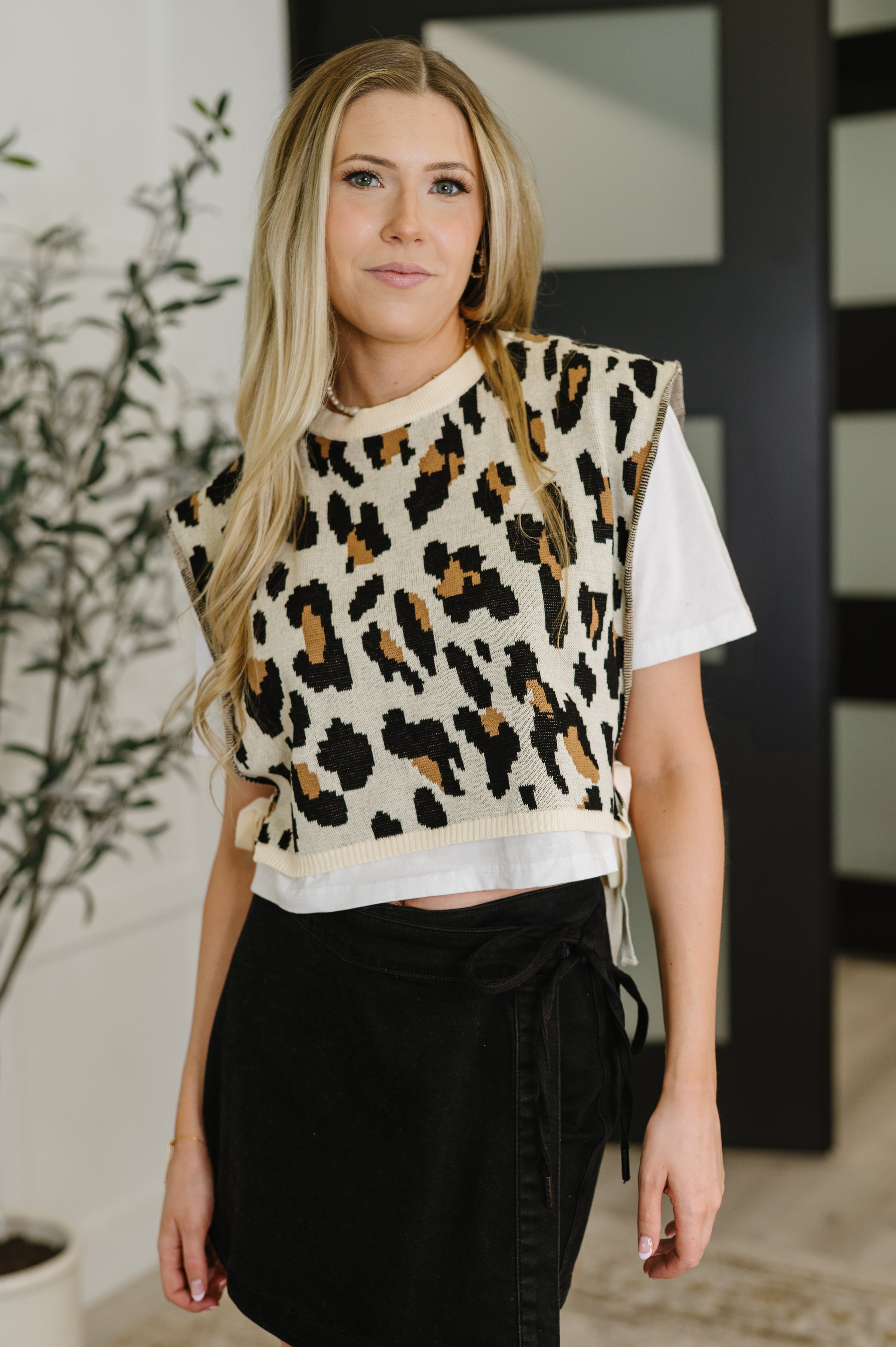 Prowl Pretty Sweater Knit Layered Tee