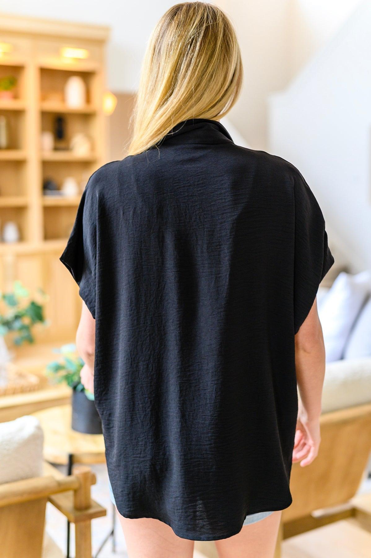 Sweet Simplicity Button Down Blouse • Black - Atomic Wildflower