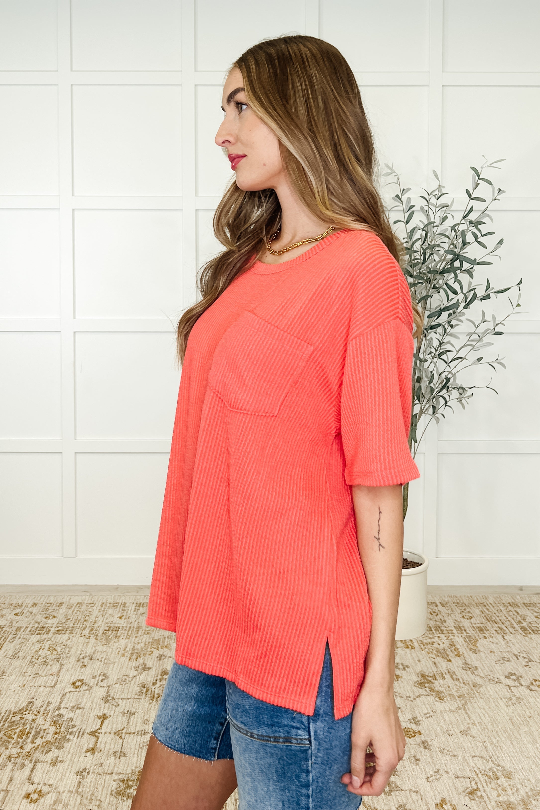 The Go-To Tee • Summer Coral