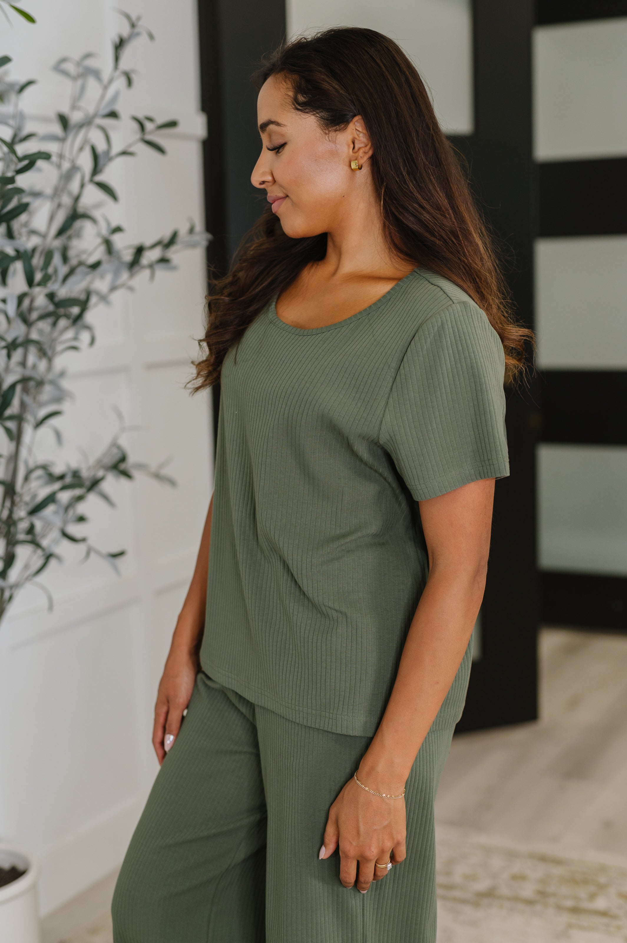Thyme Boxy Tee • Dusty Pine