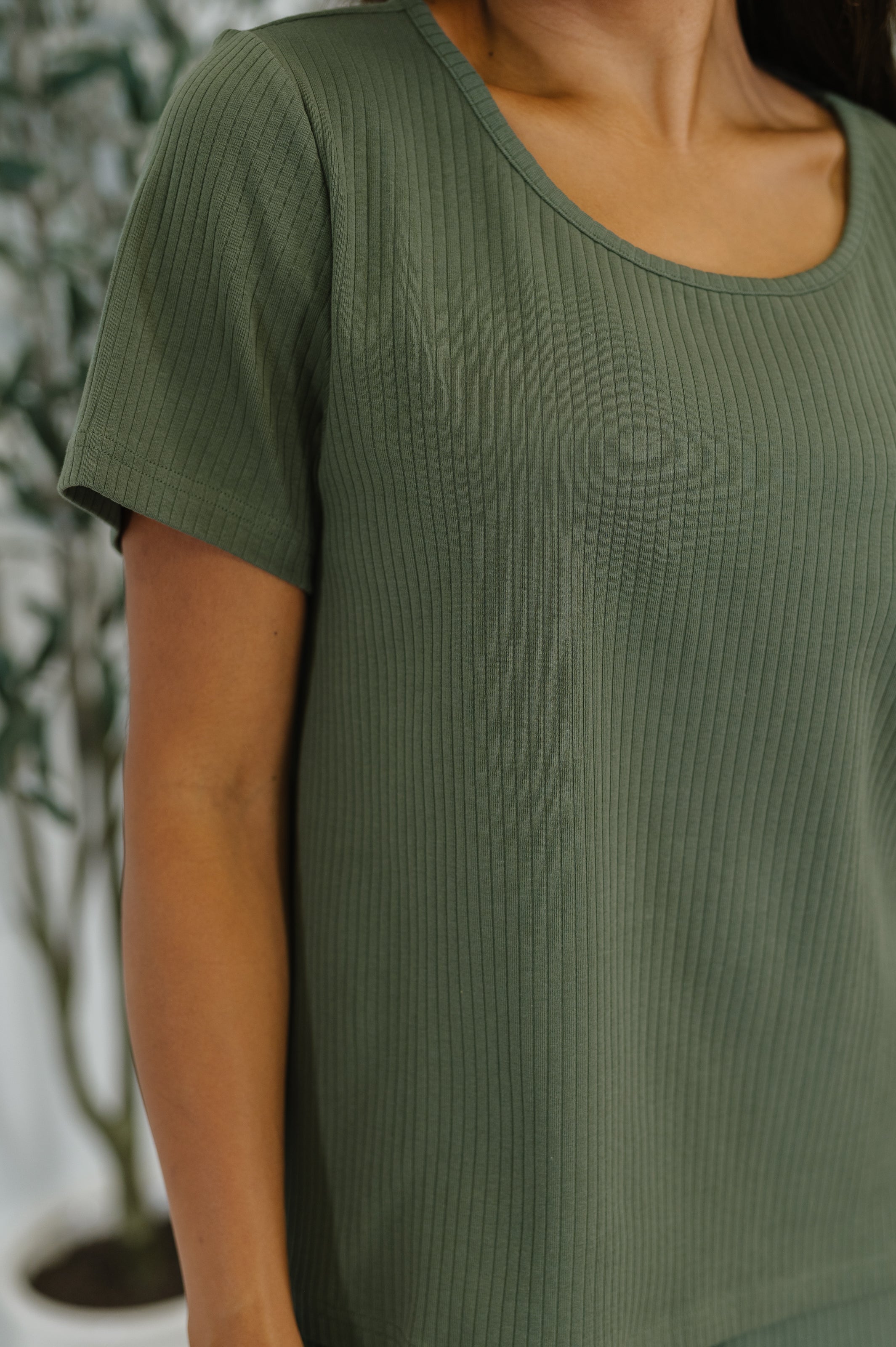 Thyme Boxy Tee • Dusty Pine