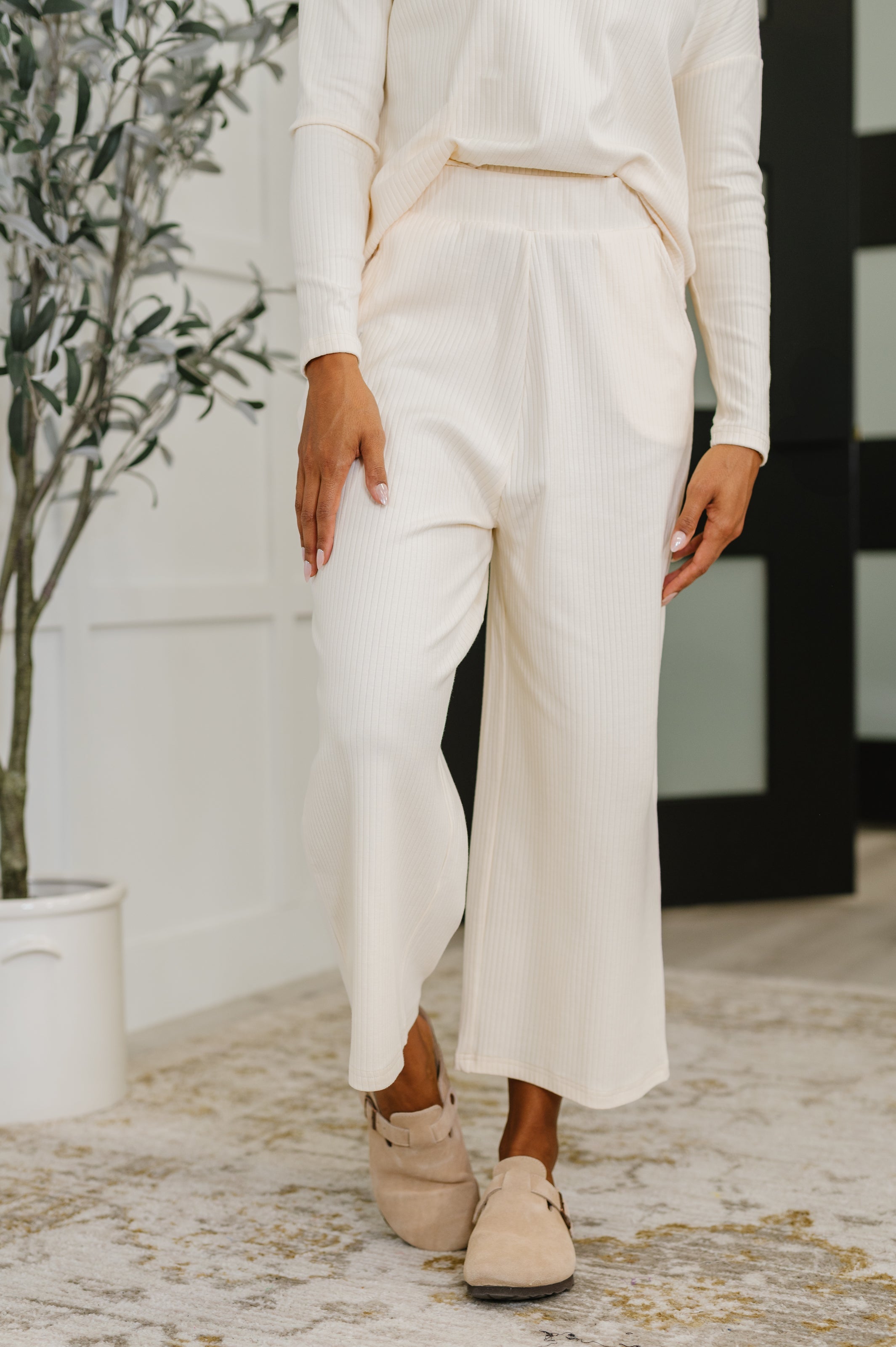Thyme Culotte Pants • Cream
