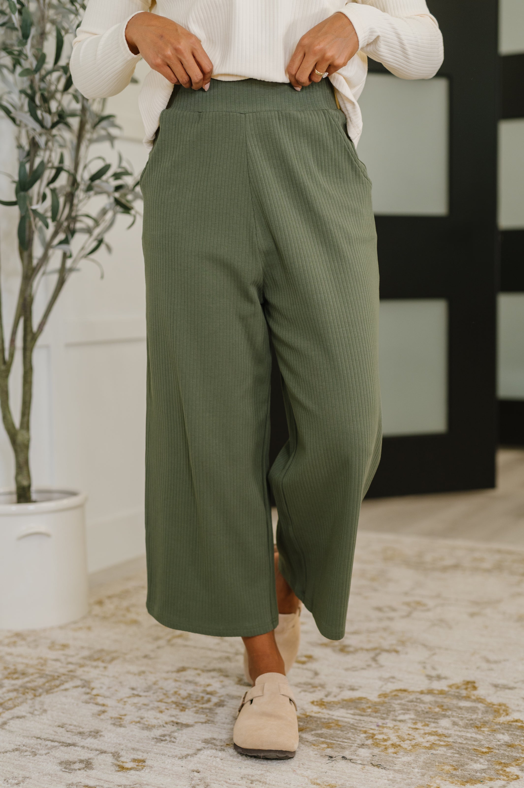 Thyme Culotte Pants • Dusty Pine