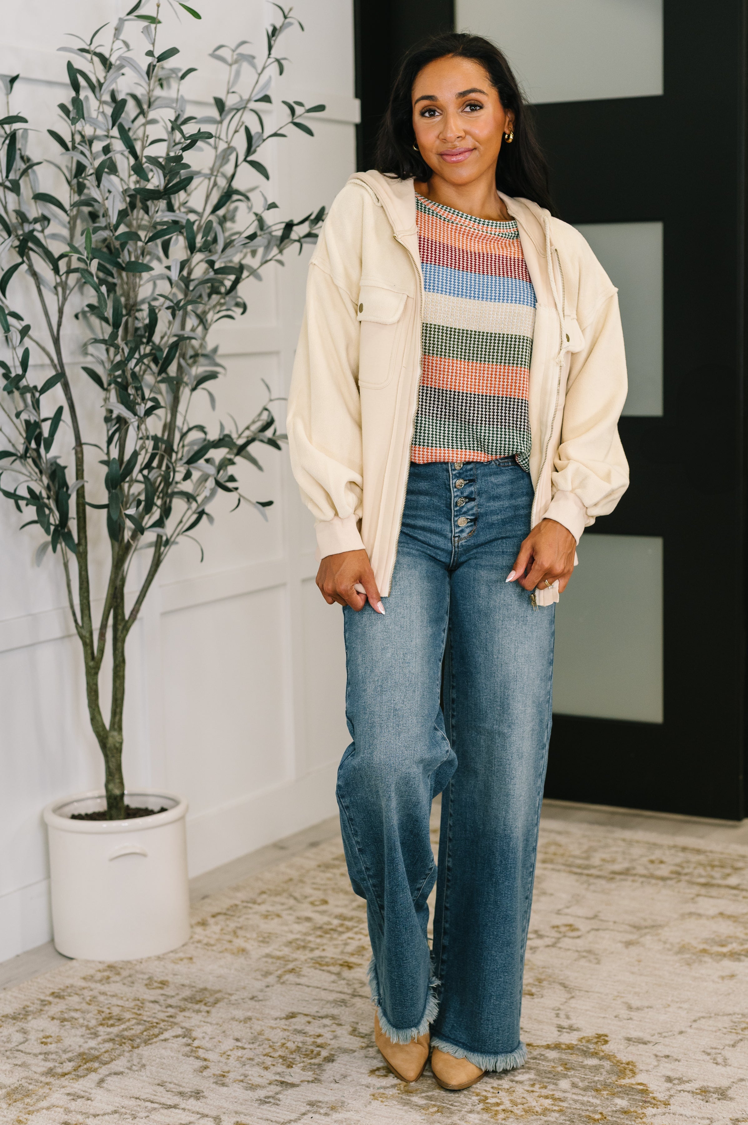 To Be Determined Drop Shoulder Top