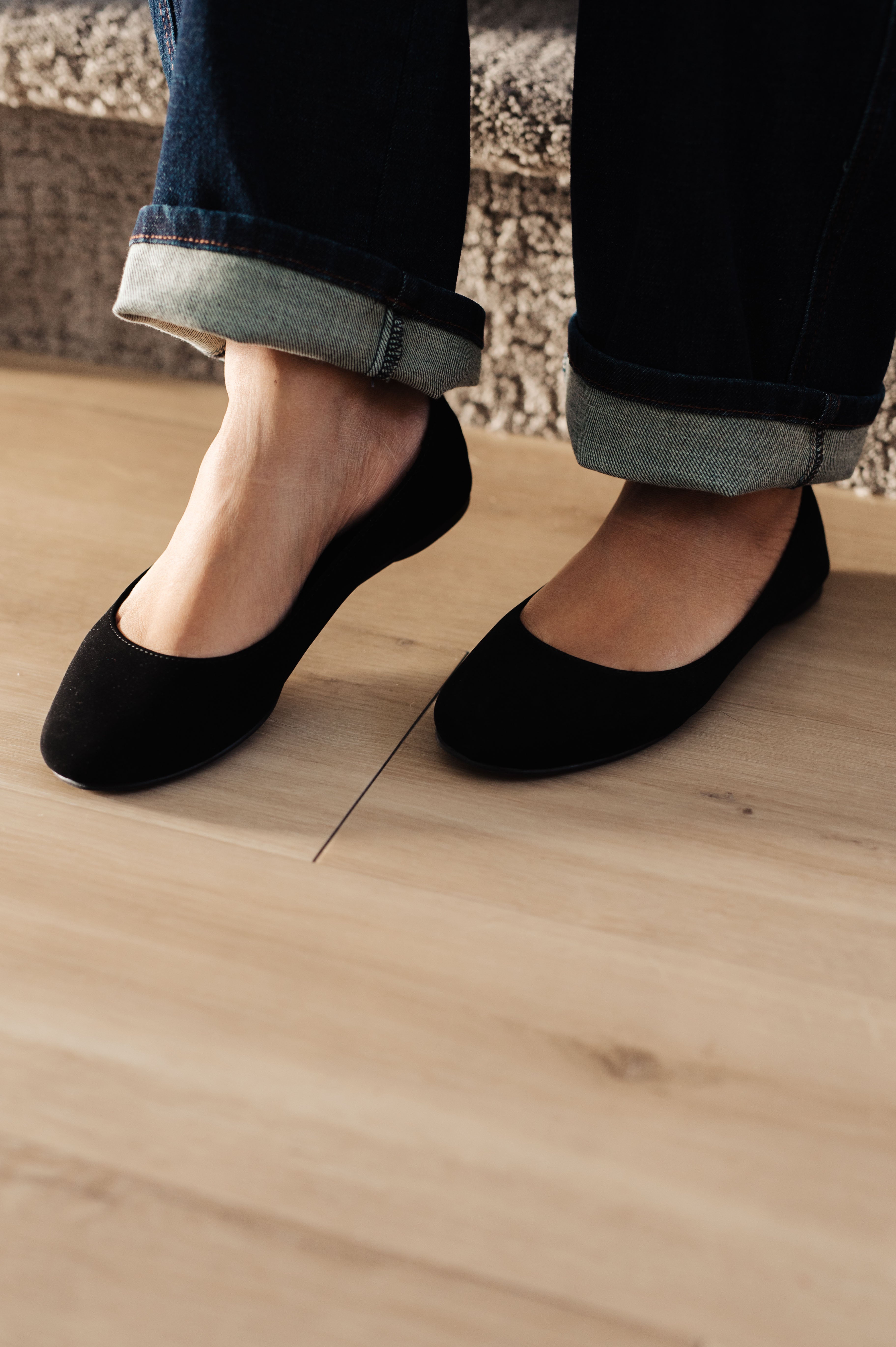On Your Toes Ballet Flats • Black