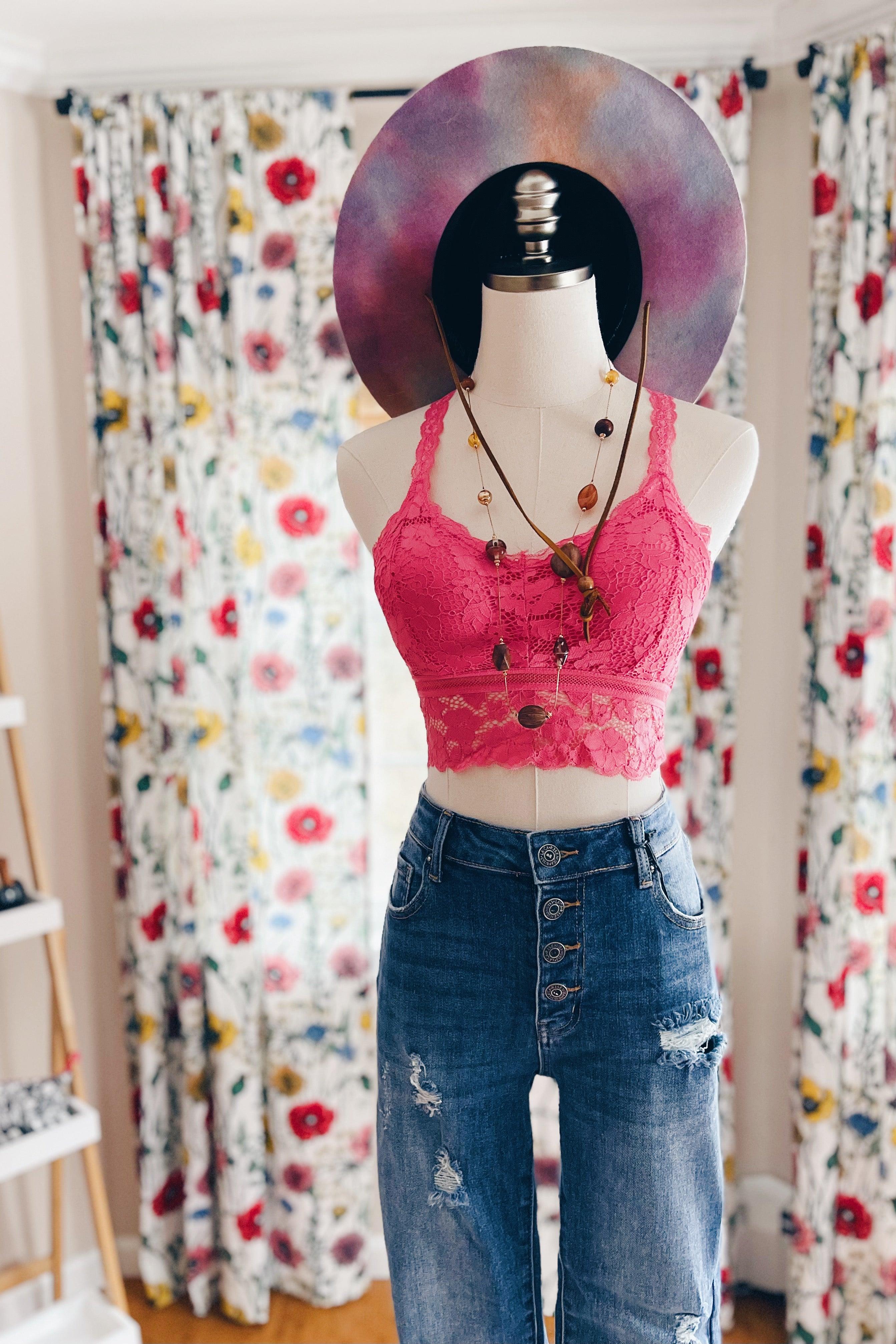 These Dreams Lace Bralette • Pink - Atomic Wildflower