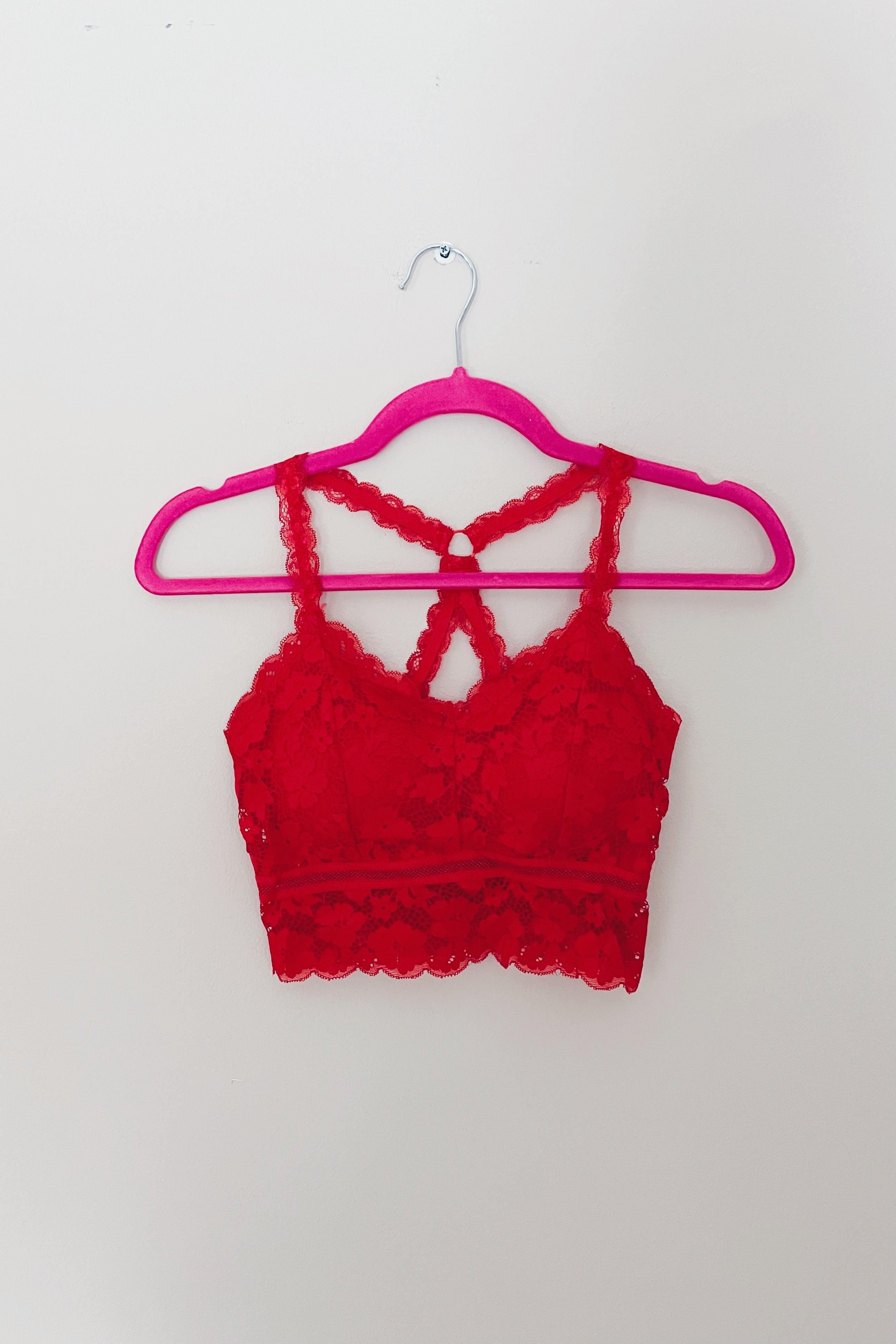 These Dreams Lace Bralette • Red - Atomic Wildflower
