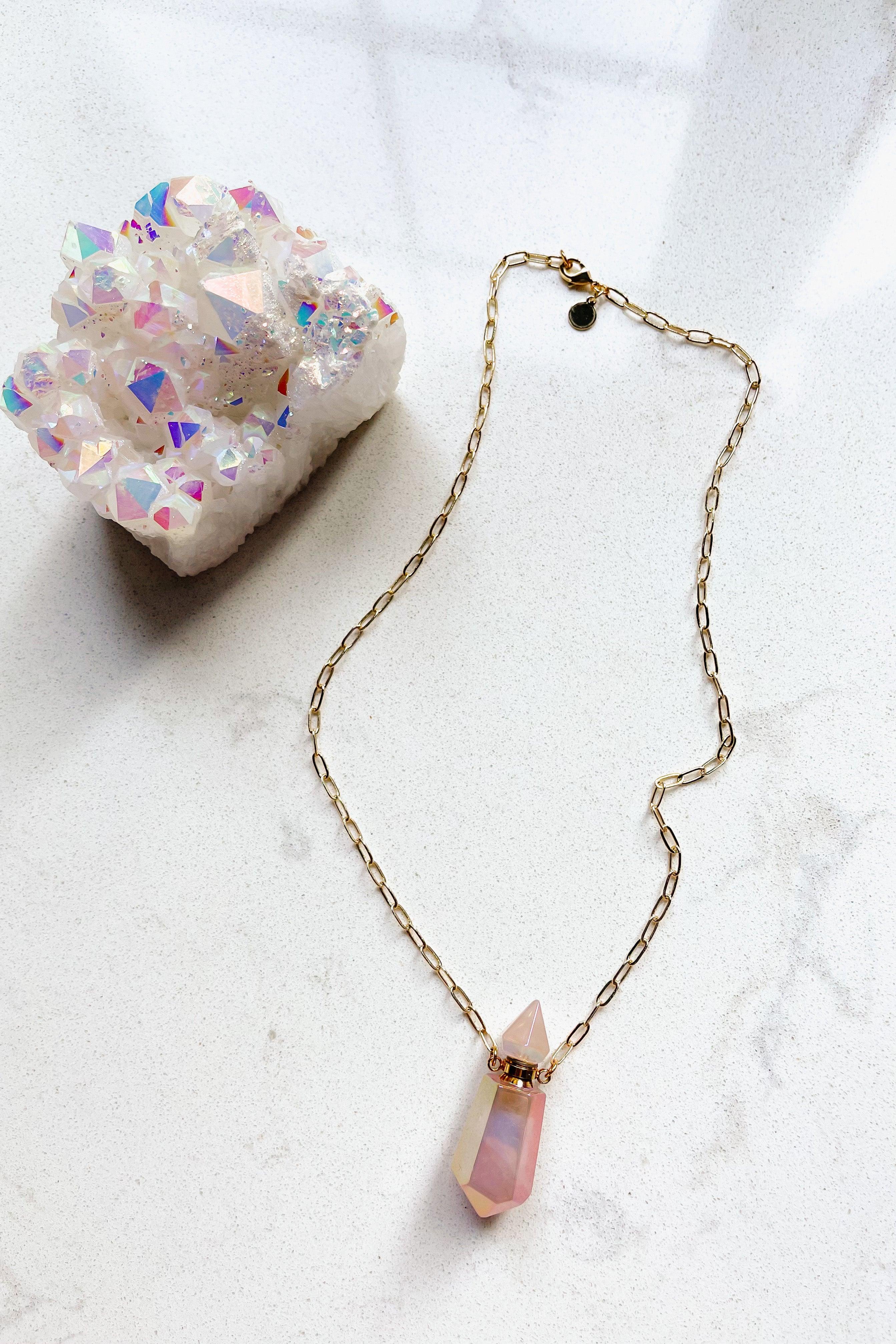 Calliope Crystal Diffuser Necklace - Atomic Wildflower