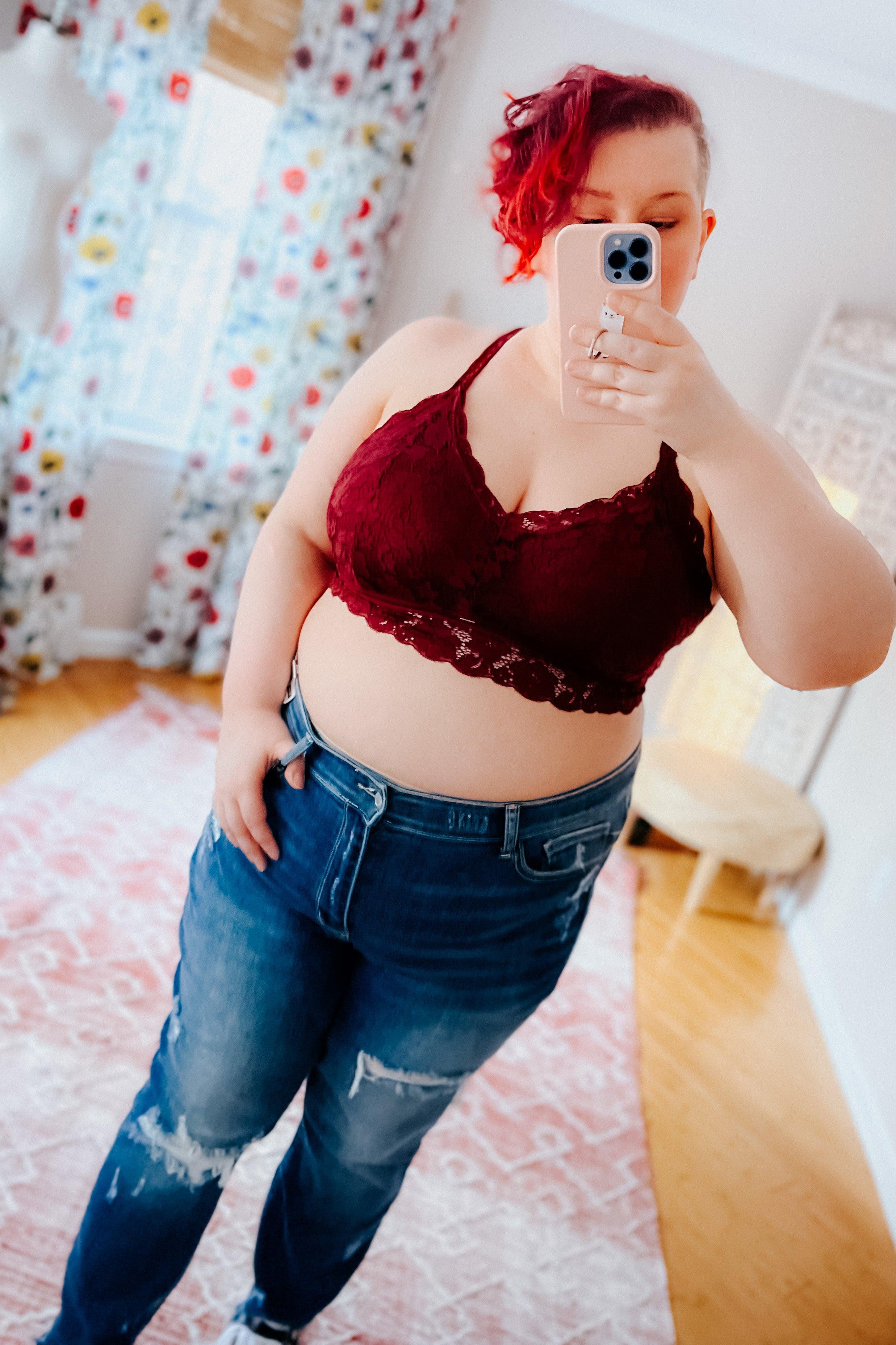 These Dreams Lace Bralette • Burgundy - Atomic Wildflower