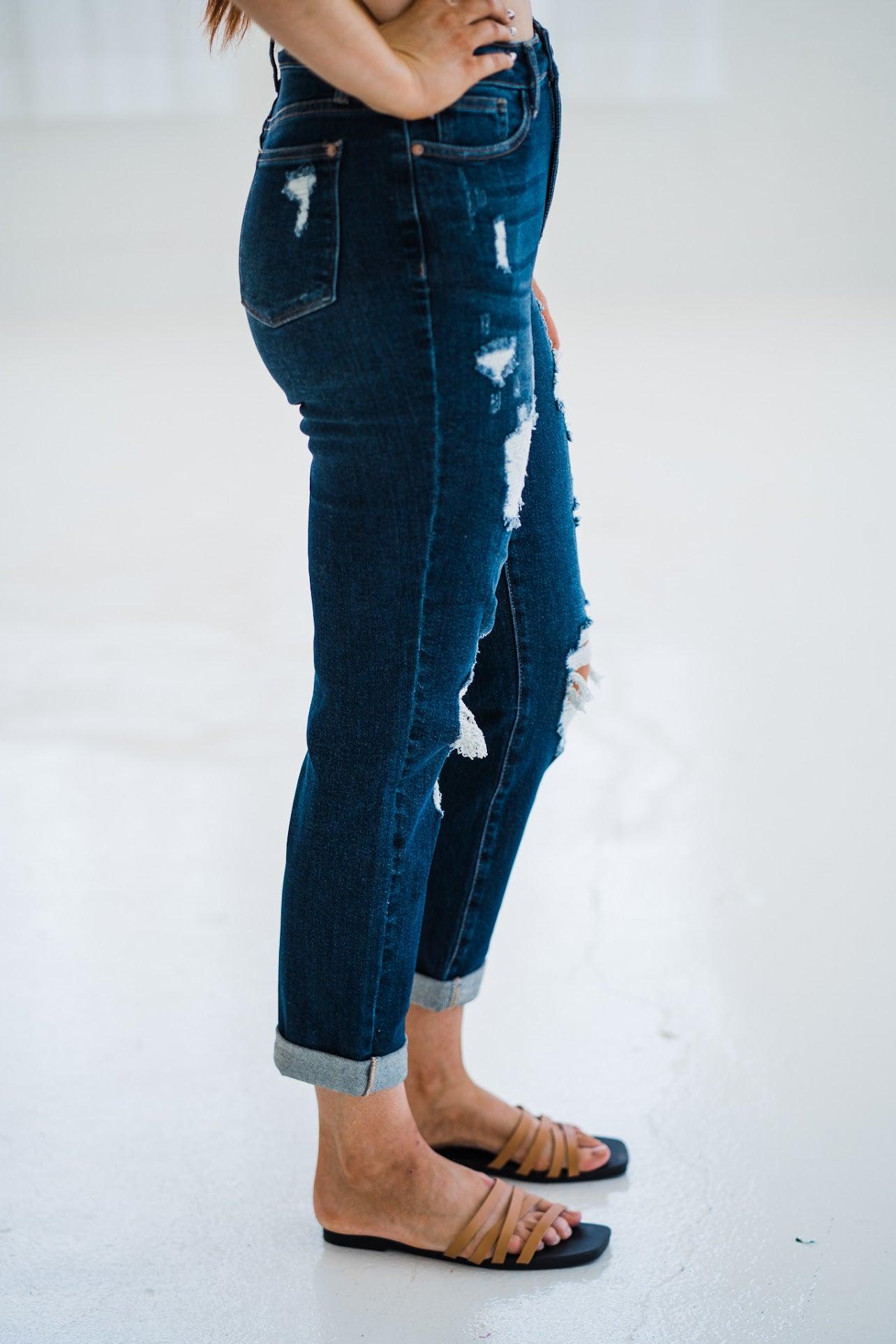 In My Comfort Zone Boyfriend Jeans - Atomic Wildflower