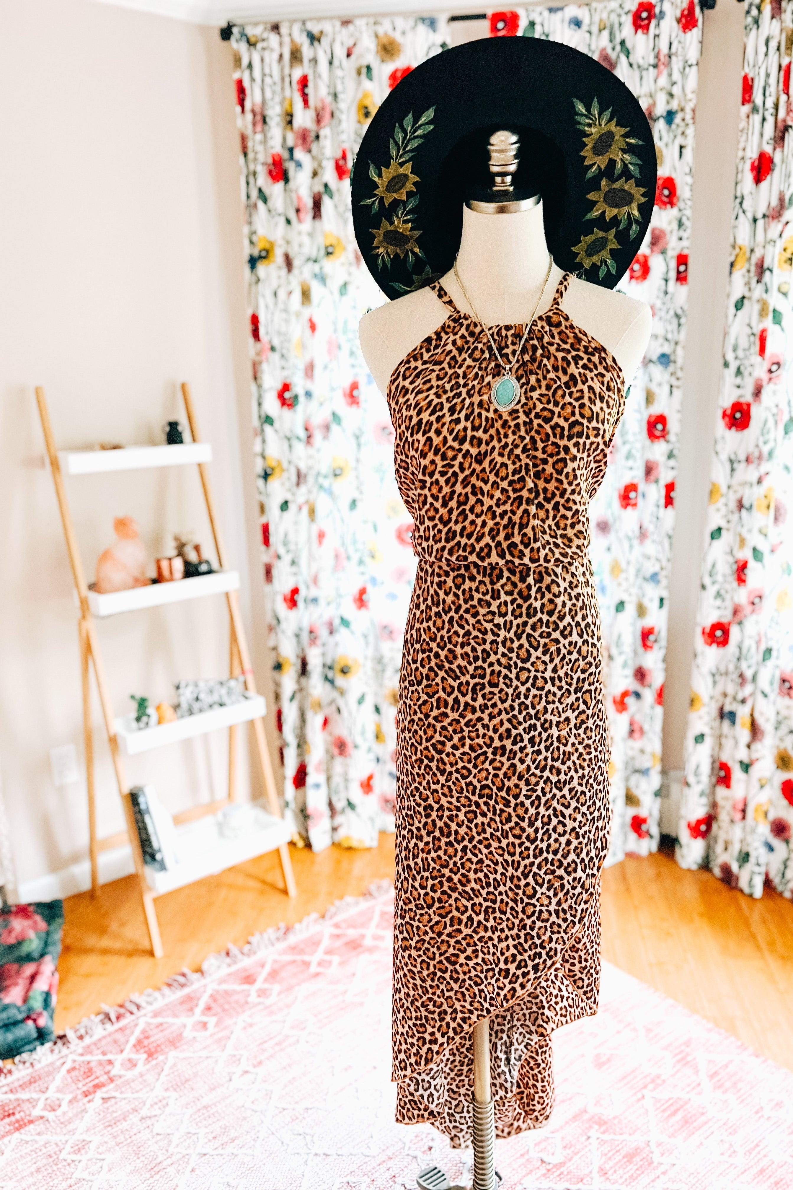Just My Luck Animal Print Dress - Atomic Wildflower