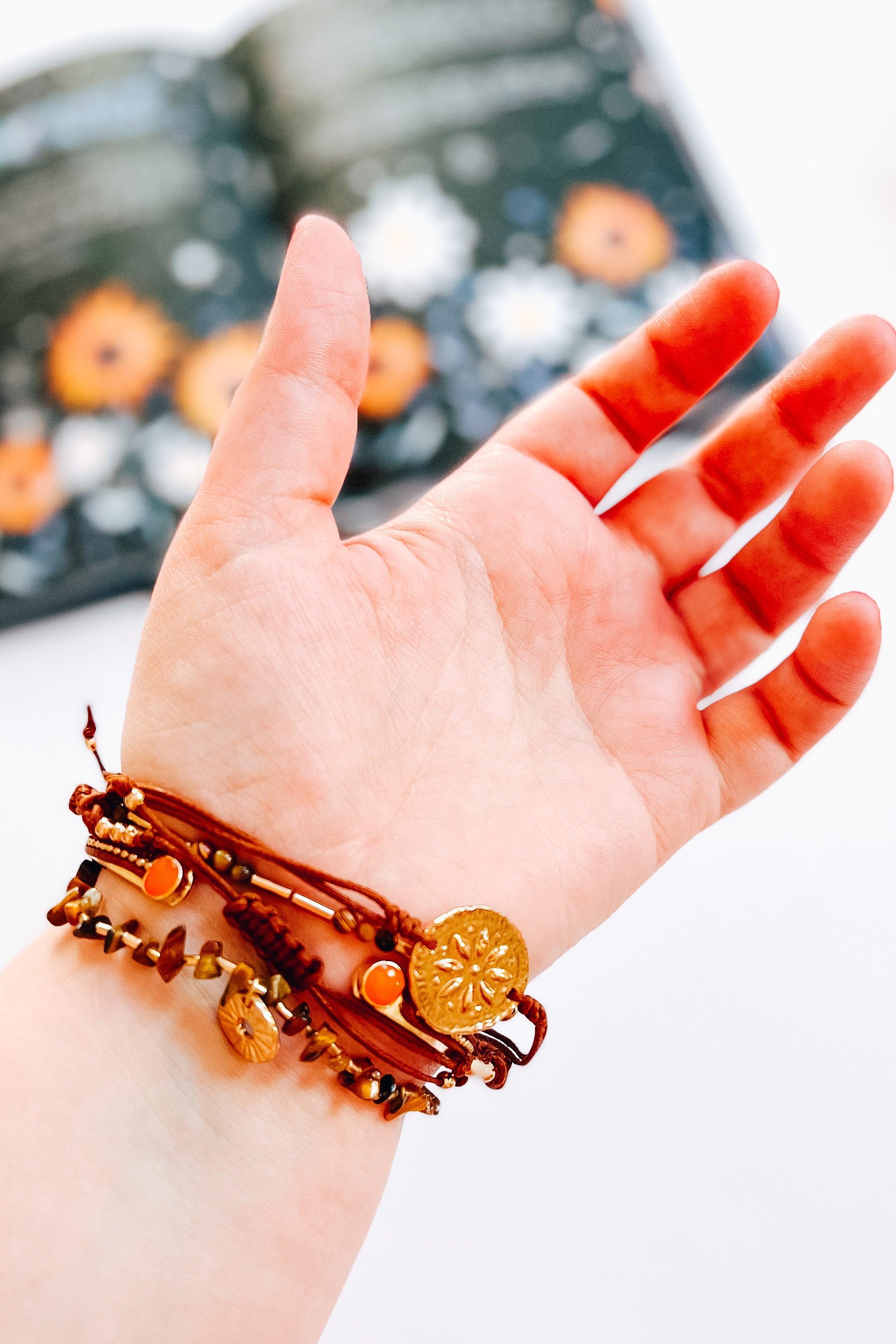 Mystic Tiger Eye Stackable Bracelet Set - Atomic Wildflower