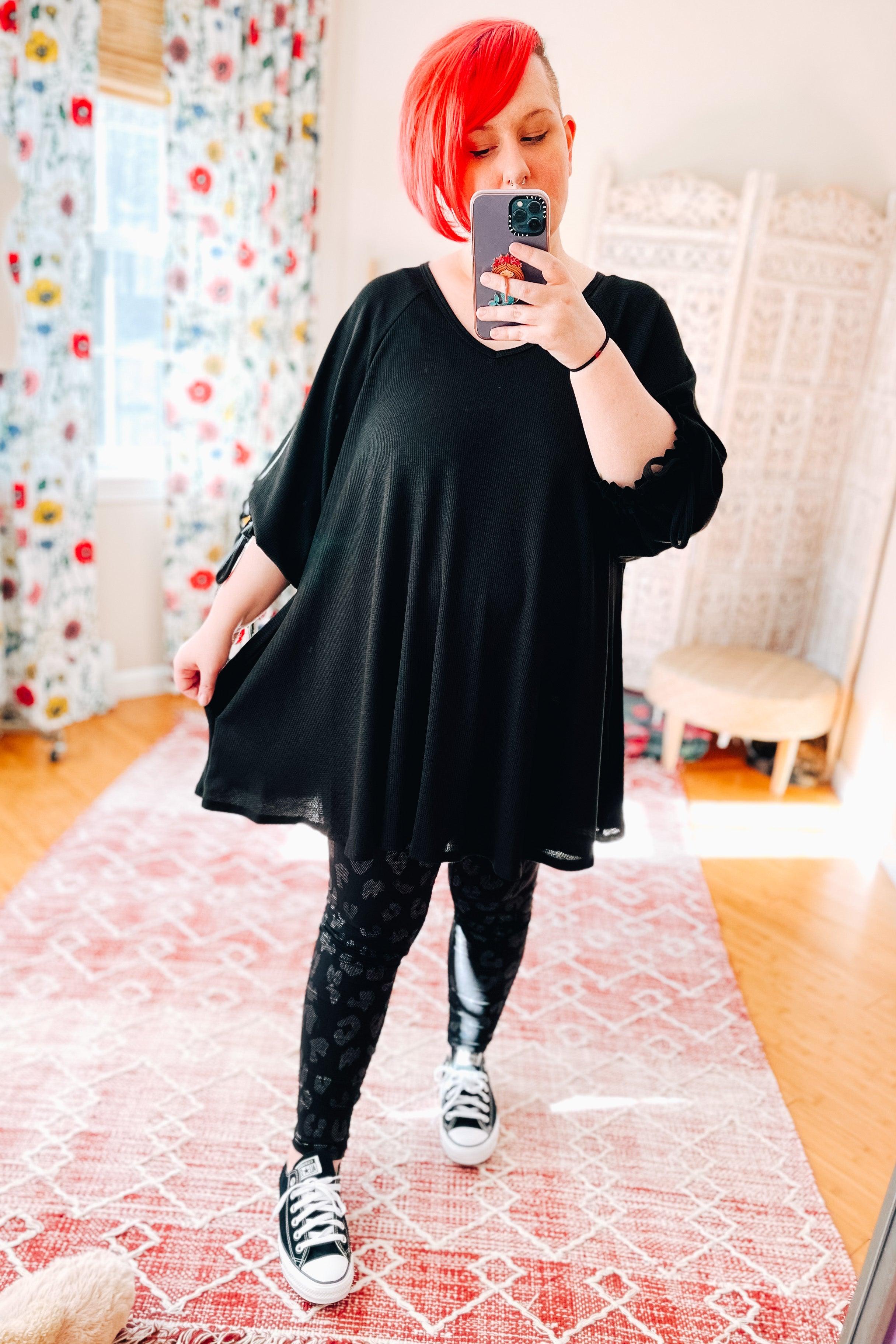 Beckham Bow Detail Bubble Sleeve Tunic - Atomic Wildflower