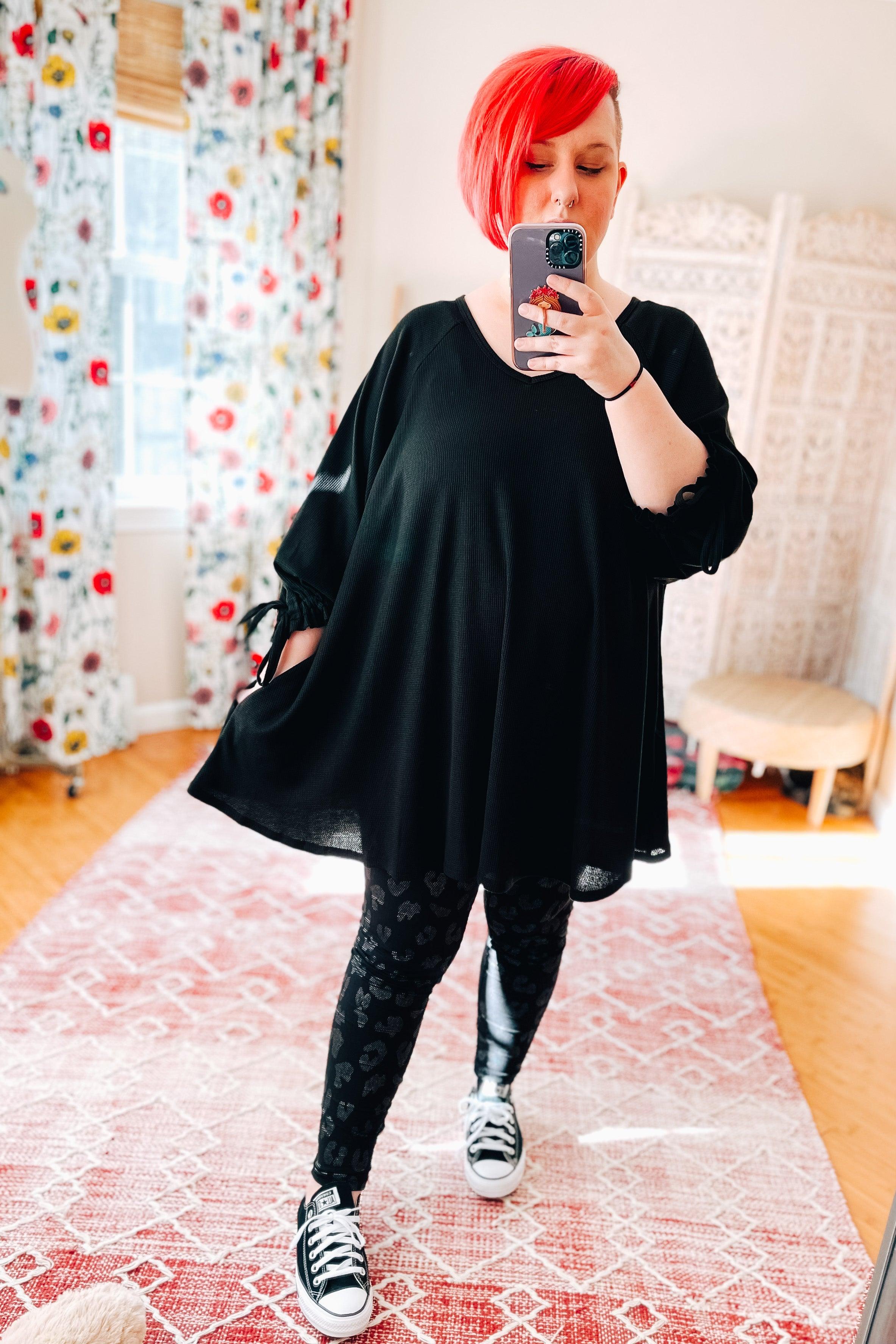 Beckham Bow Detail Bubble Sleeve Tunic - Atomic Wildflower