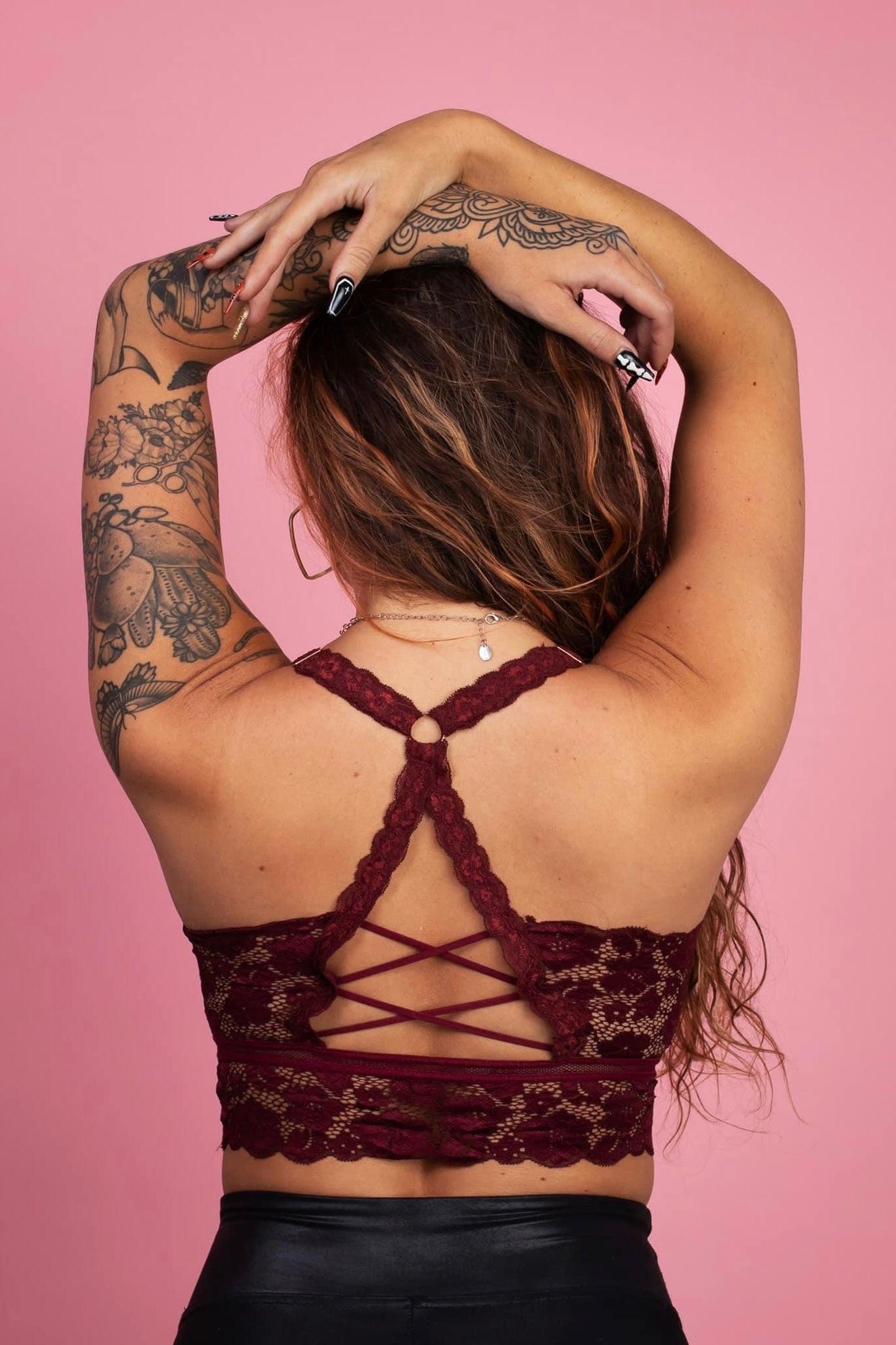 These Dreams Lace Bralette • Burgundy - Atomic Wildflower