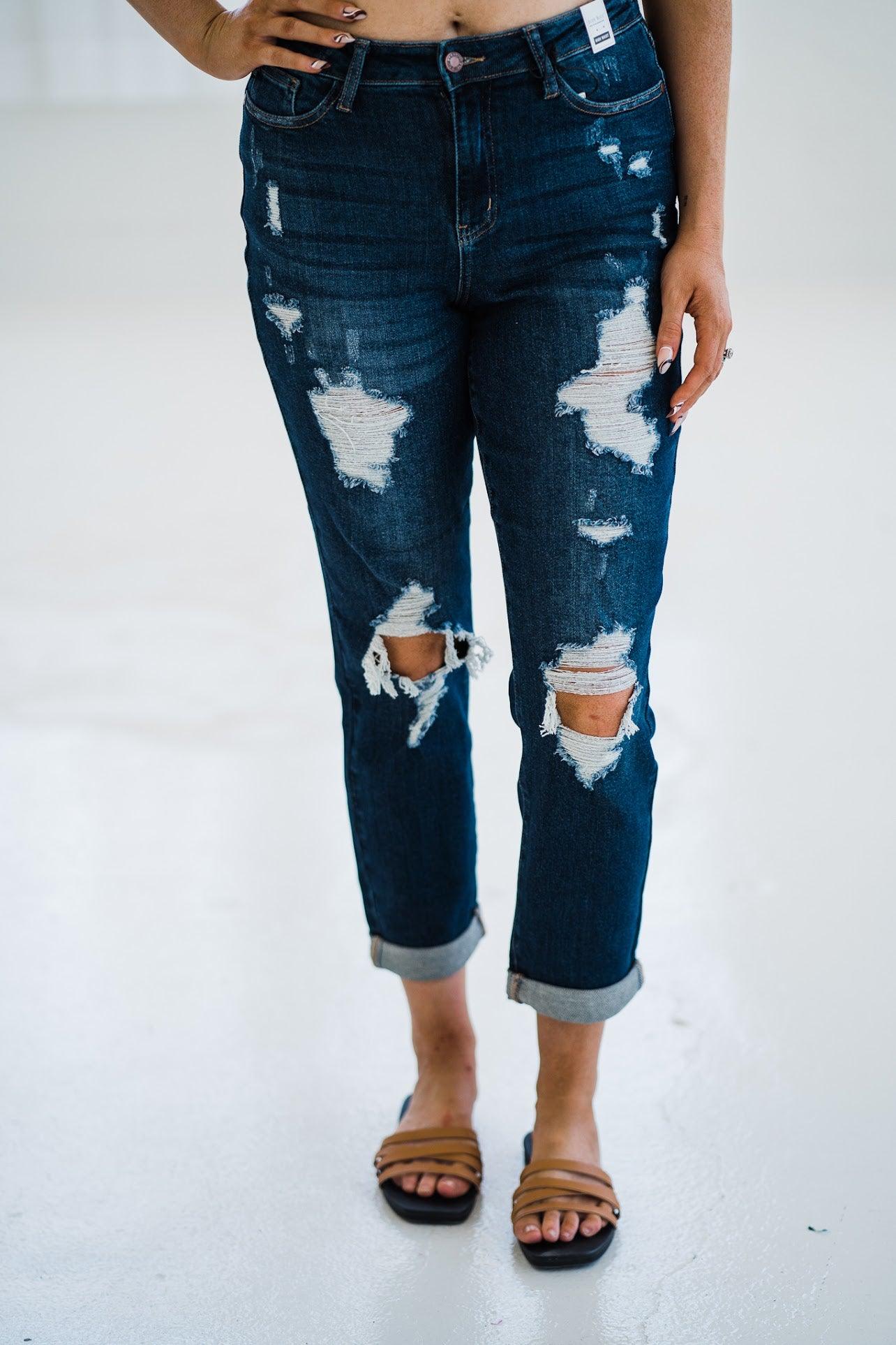 In My Comfort Zone Boyfriend Jeans - Atomic Wildflower