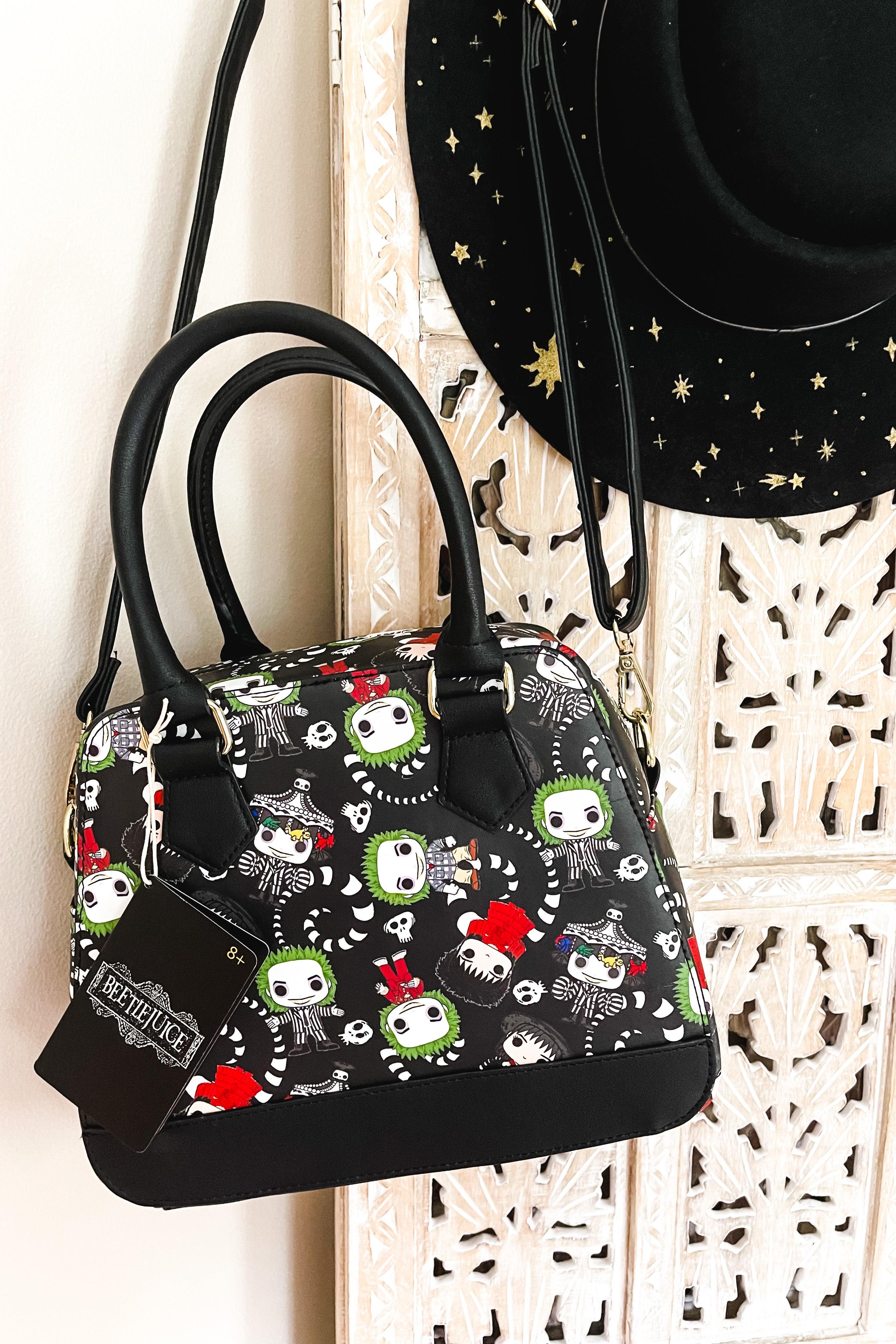 Loungefly POP Beetlejuice AOP Crossbody Bag - Atomic Wildflower