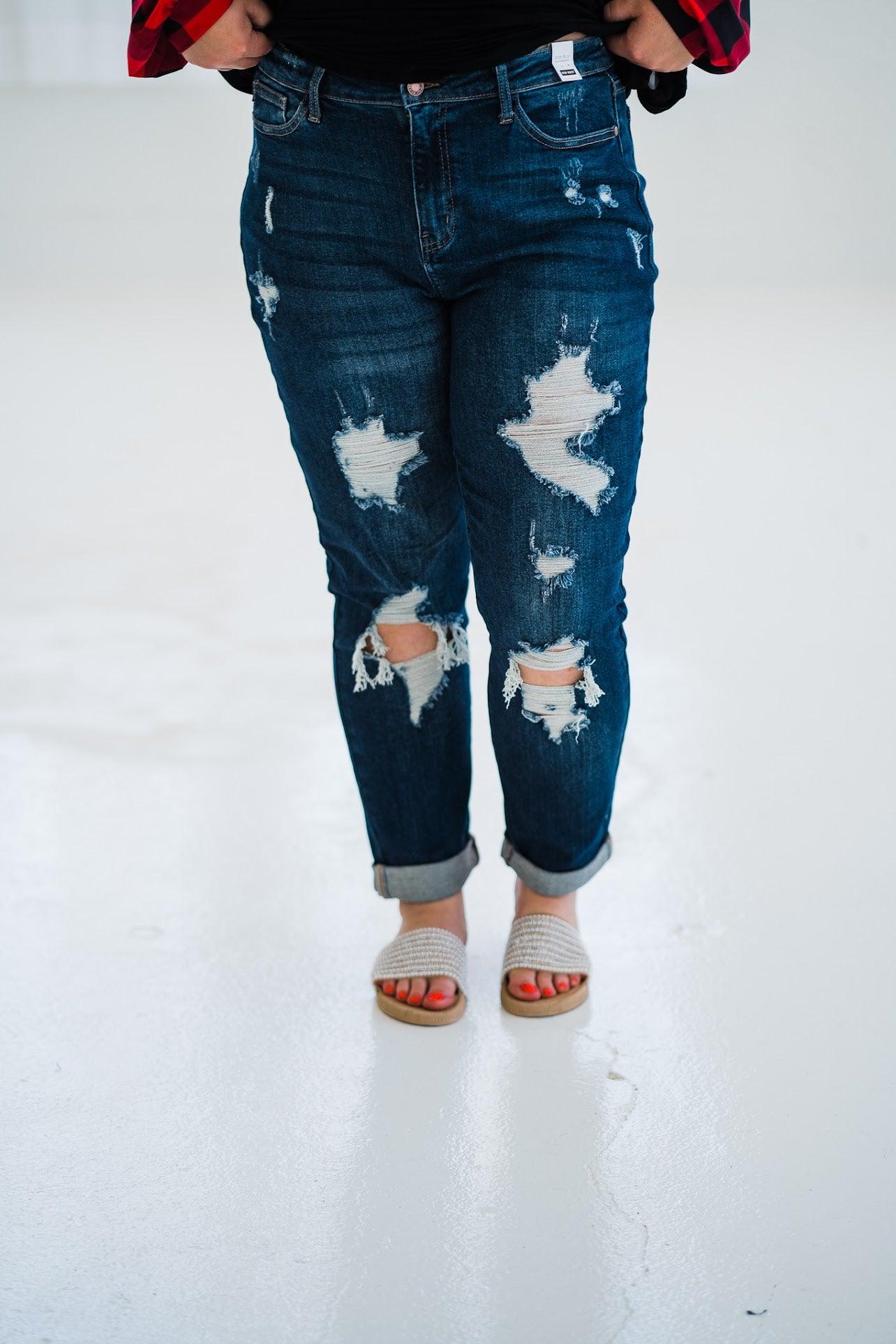 In My Comfort Zone Boyfriend Jeans - Atomic Wildflower