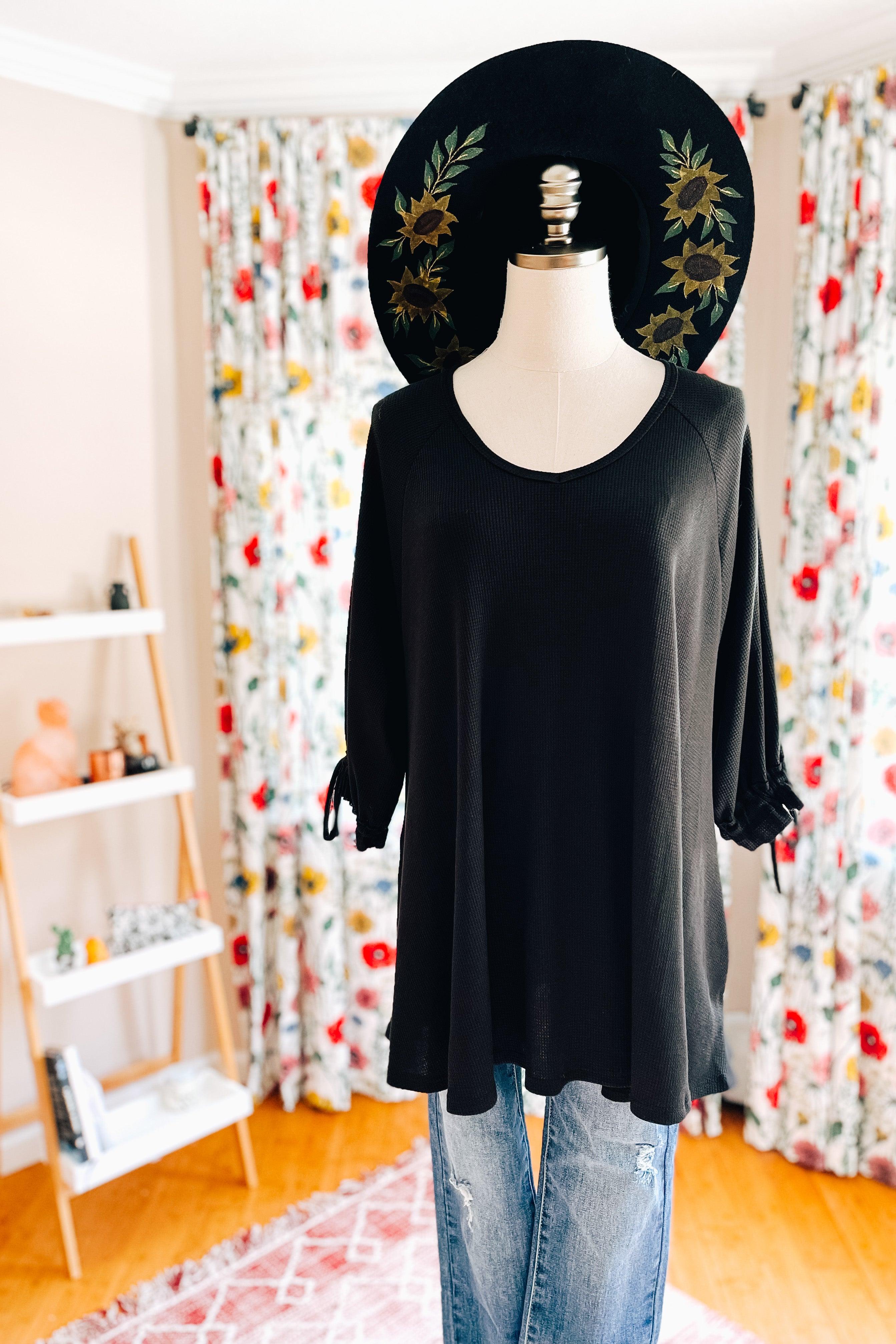 Beckham Bow Detail Bubble Sleeve Tunic - Atomic Wildflower