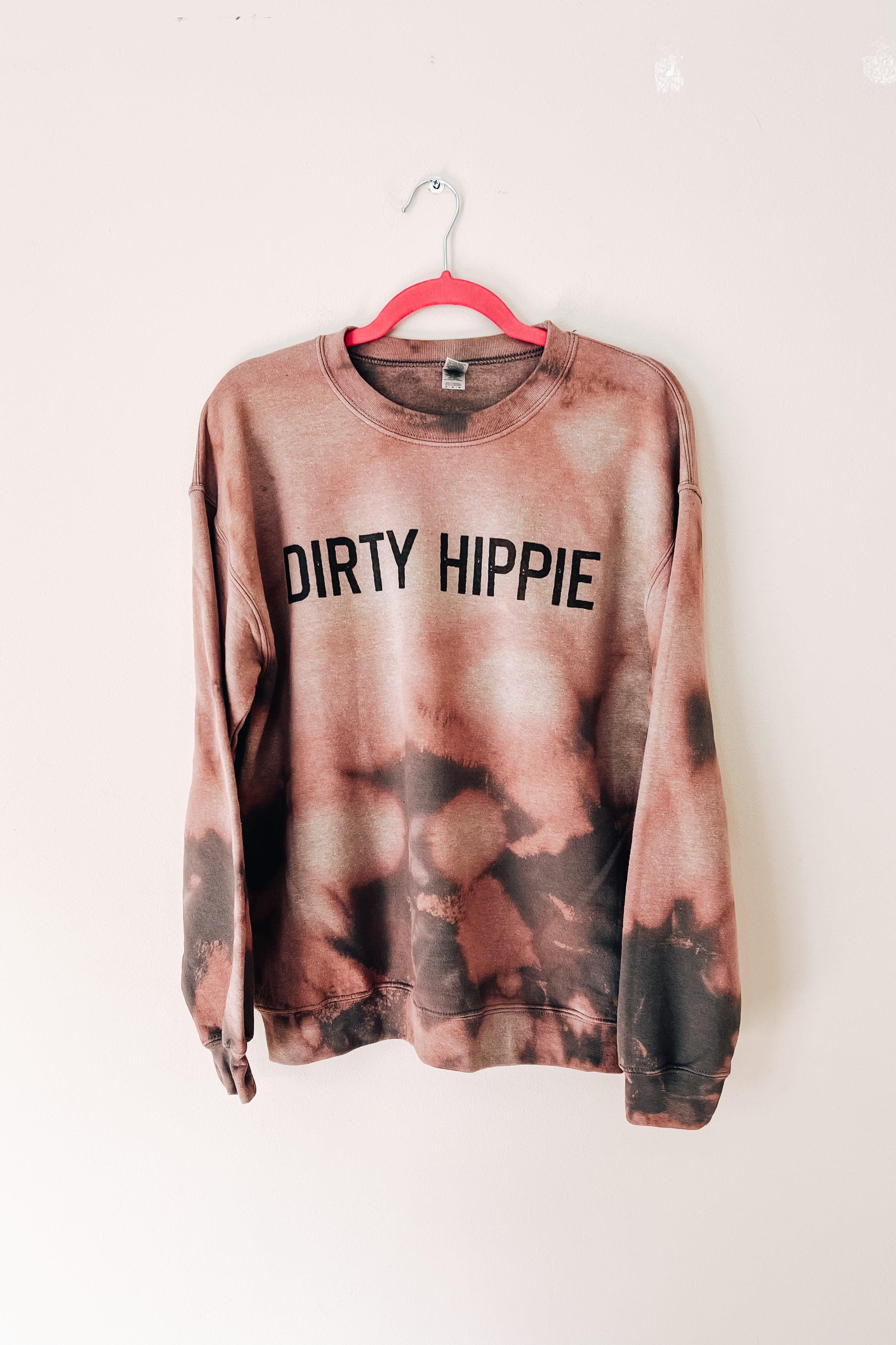 Dirty Hippie Bleached Sweatshirt - Atomic Wildflower