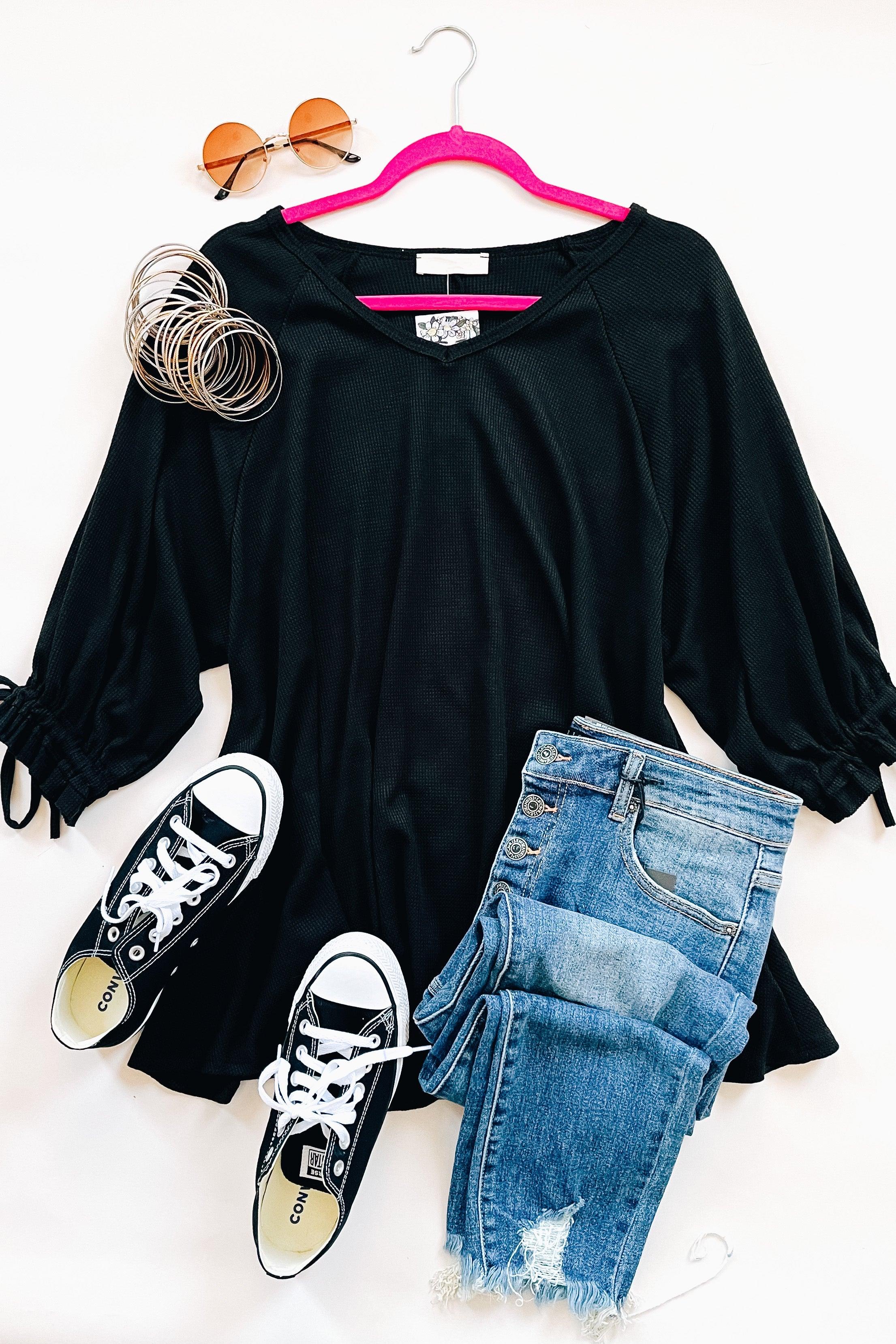 Beckham Bow Detail Bubble Sleeve Tunic - Atomic Wildflower