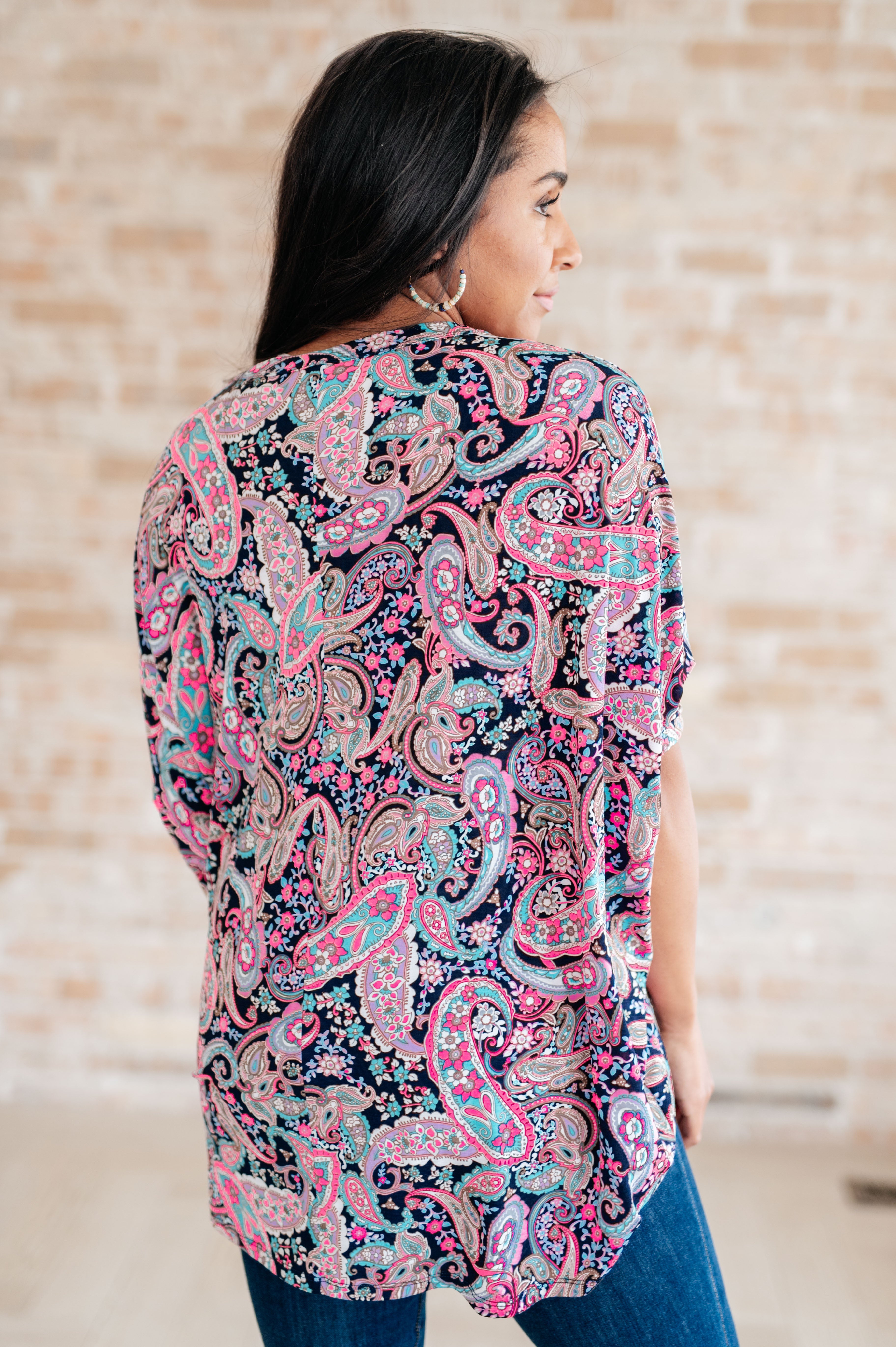 Essentially You Top • Pink Paisley