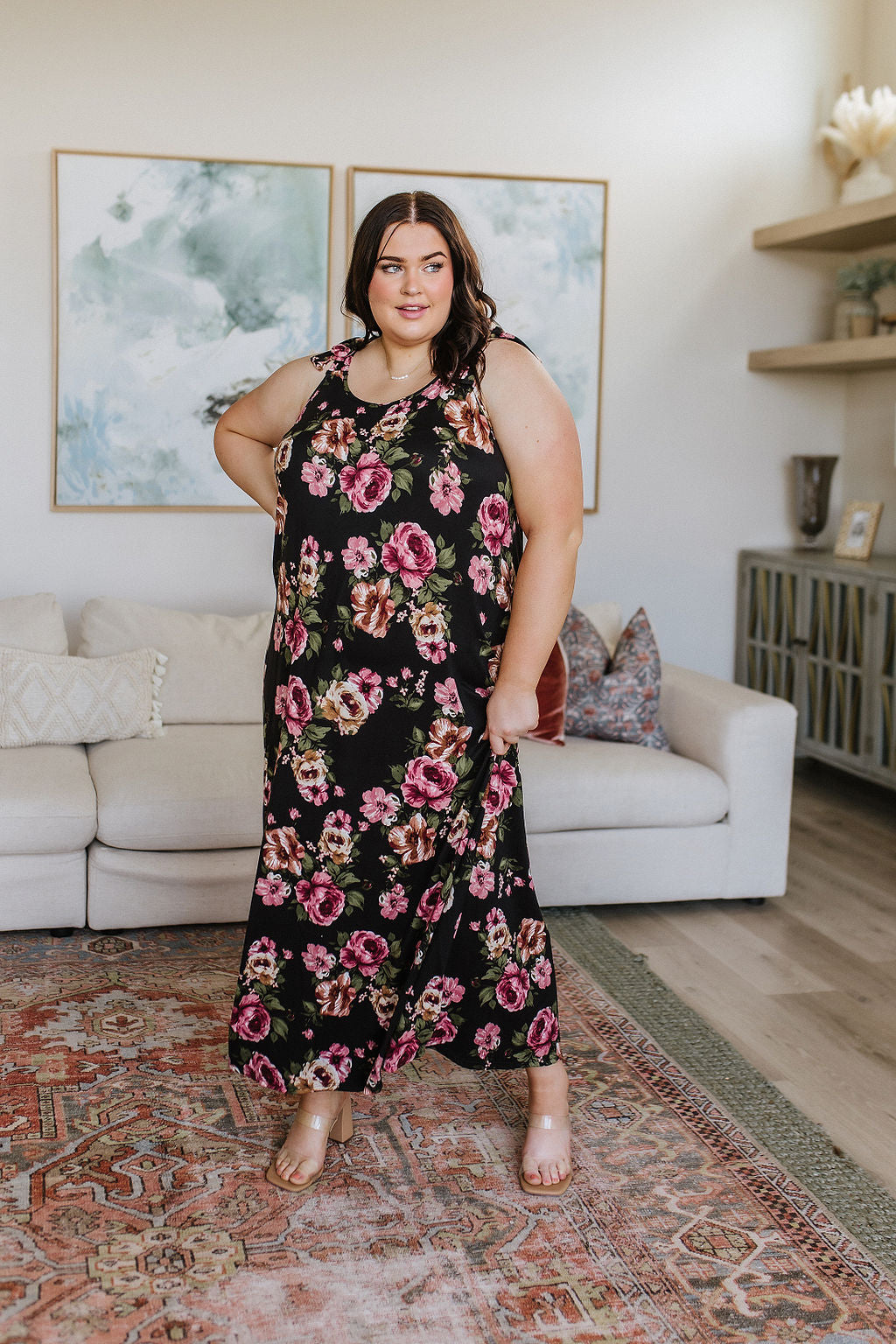 Fortuitous in Floral Maxi Dress - Atomic Wildflower