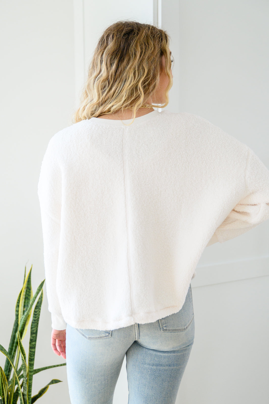Fuzzy Cuddles Sweater • Off White