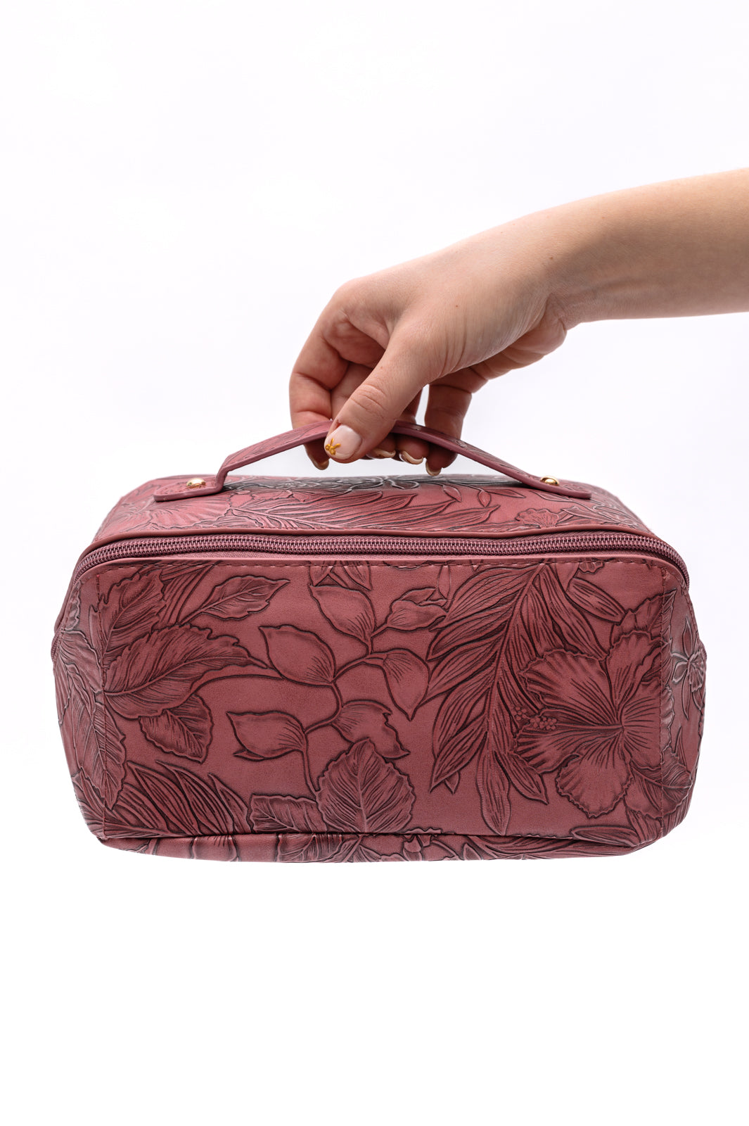 Life In Luxury Large Capacity Cosmetic Bag • Merlot