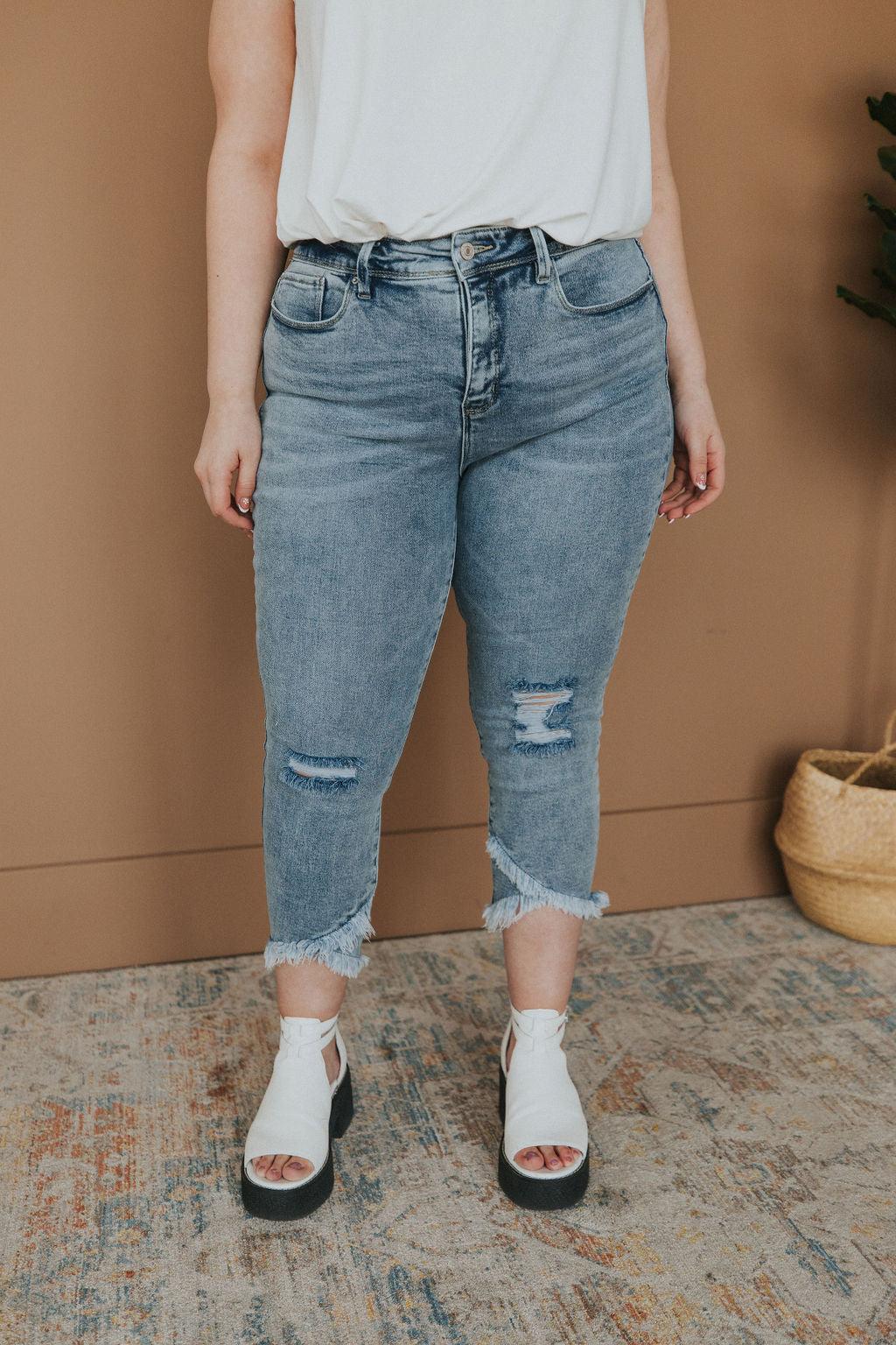 One Step Ahead Tulip Hem Jeans - Atomic Wildflower