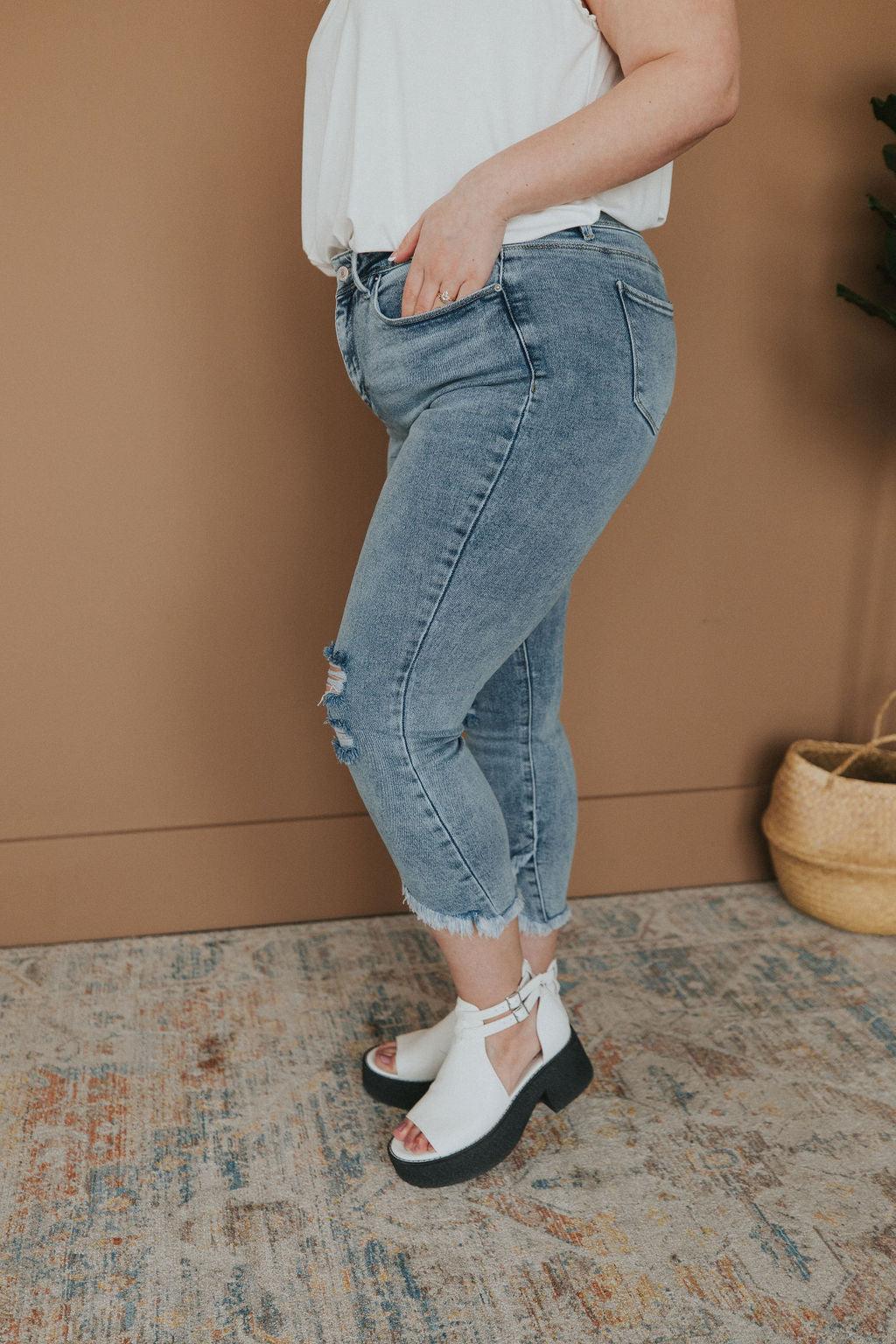 One Step Ahead Tulip Hem Jeans - Atomic Wildflower