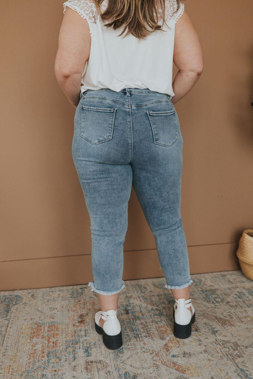 One Step Ahead Tulip Hem Jeans - Atomic Wildflower