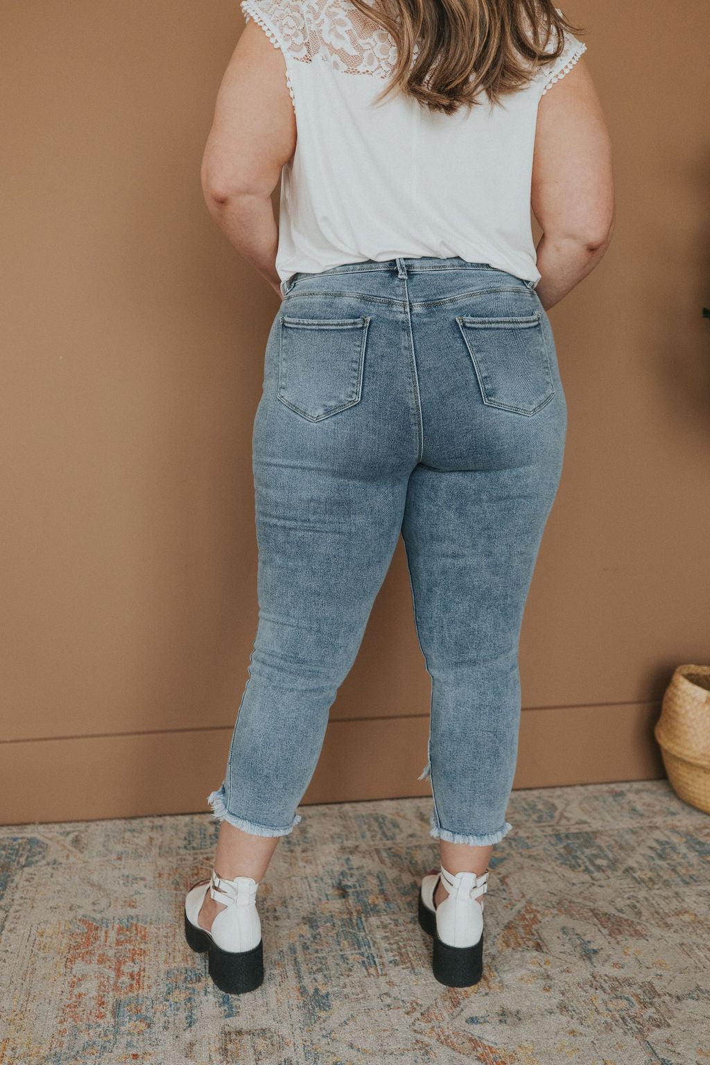 One Step Ahead Tulip Hem Jeans - Atomic Wildflower