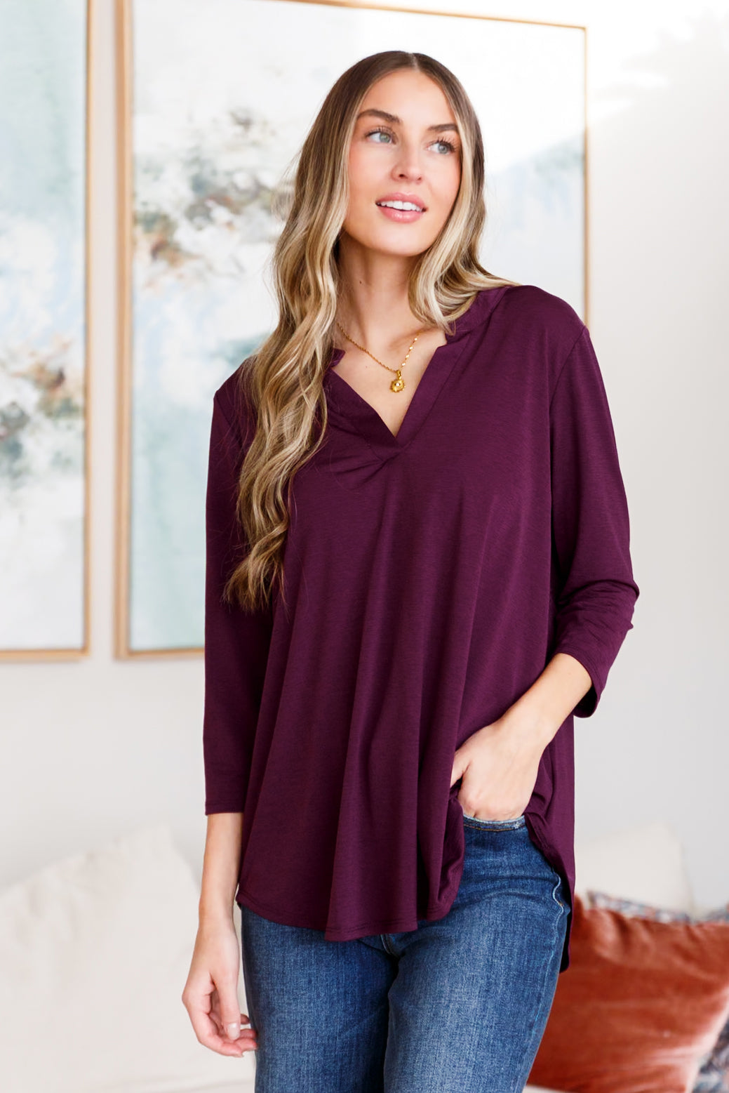 So Outstanding Top • Dark Magenta