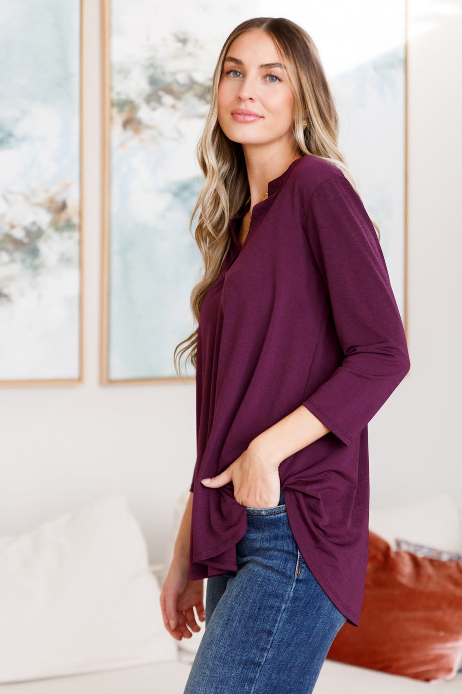 So Outstanding Top • Dark Magenta