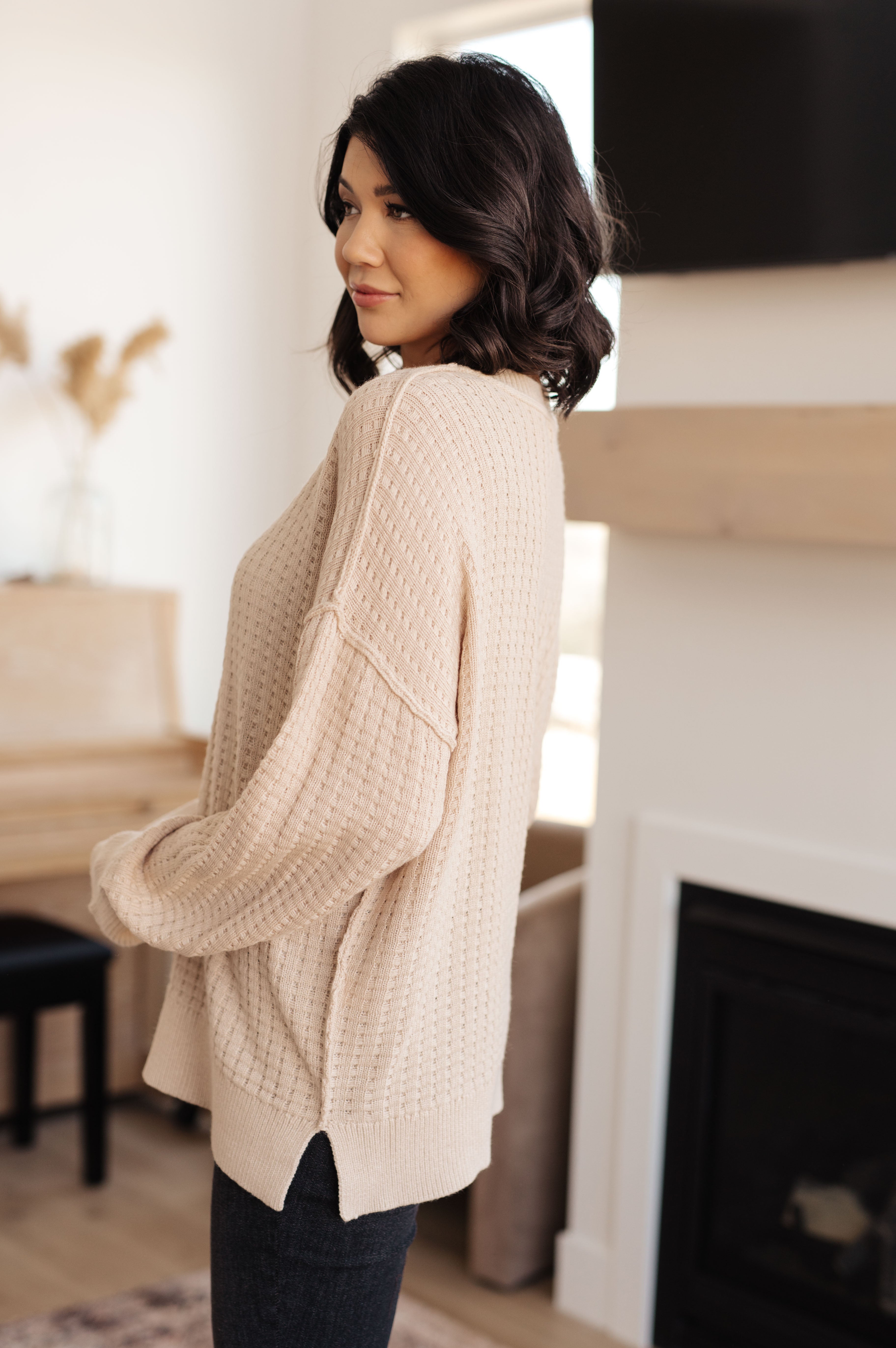 Terrifically Textured Sweater • Mocha