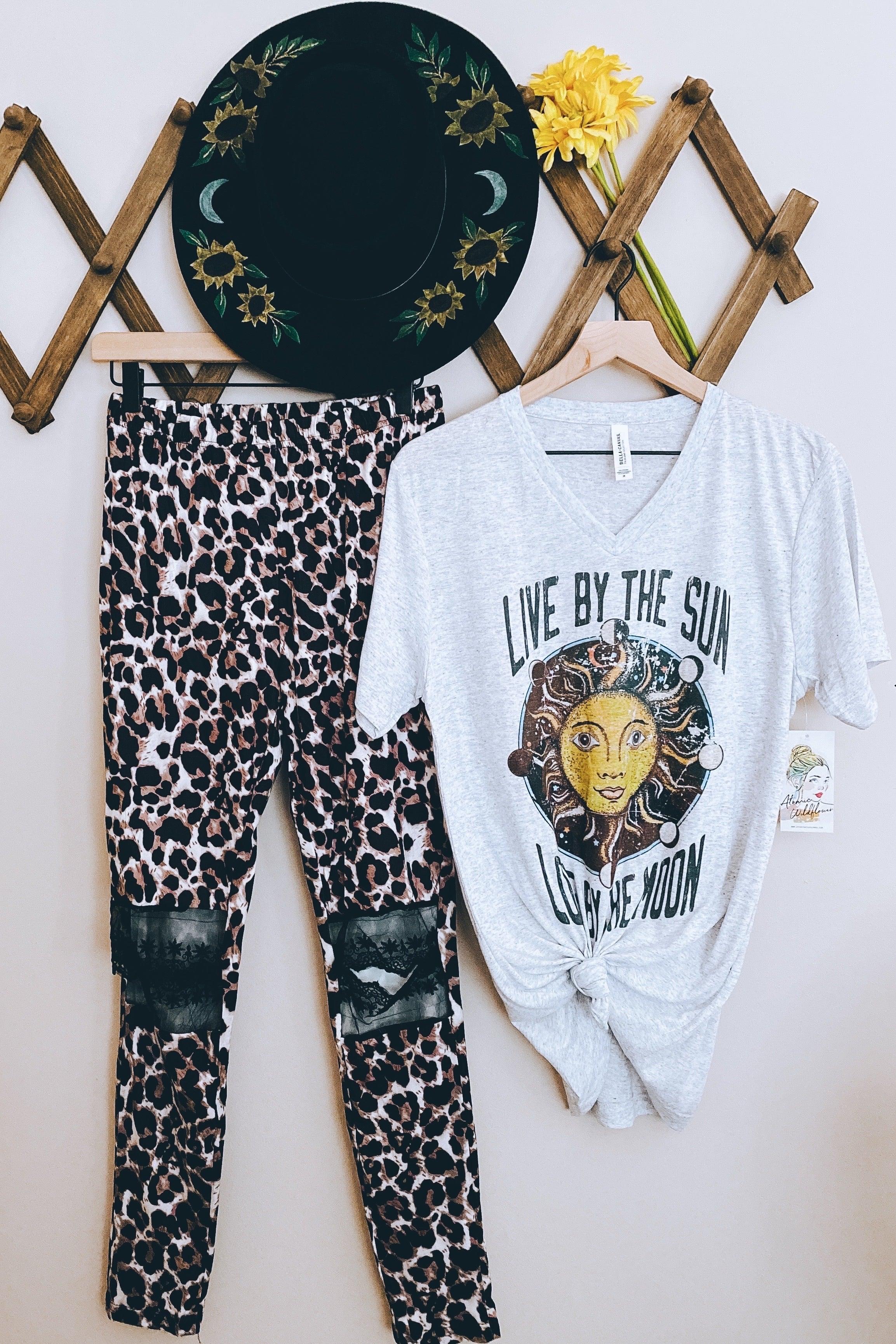 Leopard + Lace Leggings - Atomic Wildflower