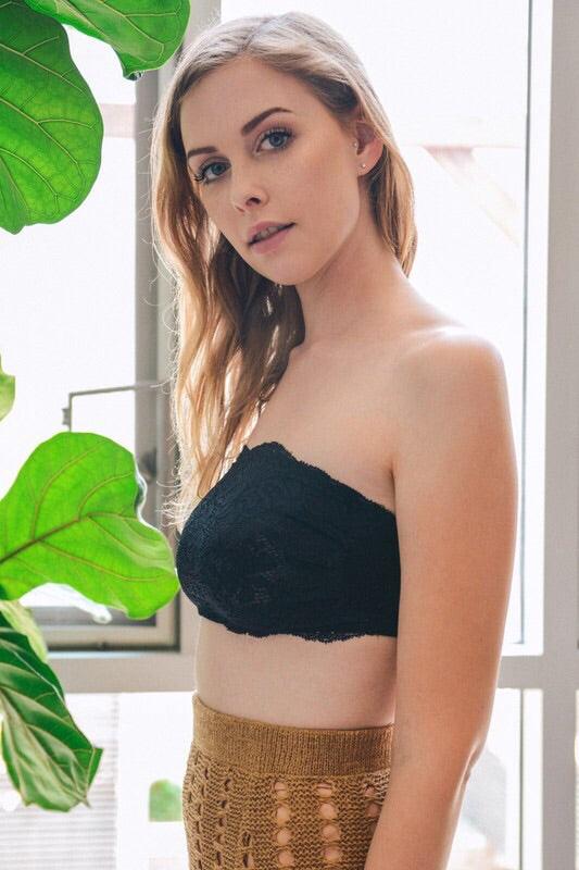 Lovely in Lace Bandeau Bralette - Atomic Wildflower